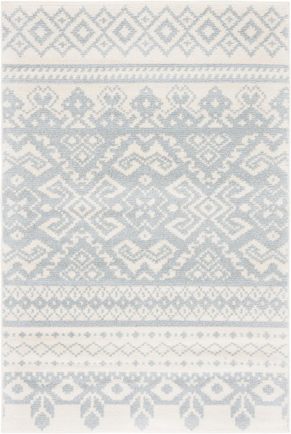 image:imageSAFAVIEH Area Rug 8x10 Adirondack Collection Large Ivory amp Silver Rustic Boho Design NonShedding amp Easy Cleaning Ideal for Living Room Bedroom Office Dining Space ADR107BIvorySlate