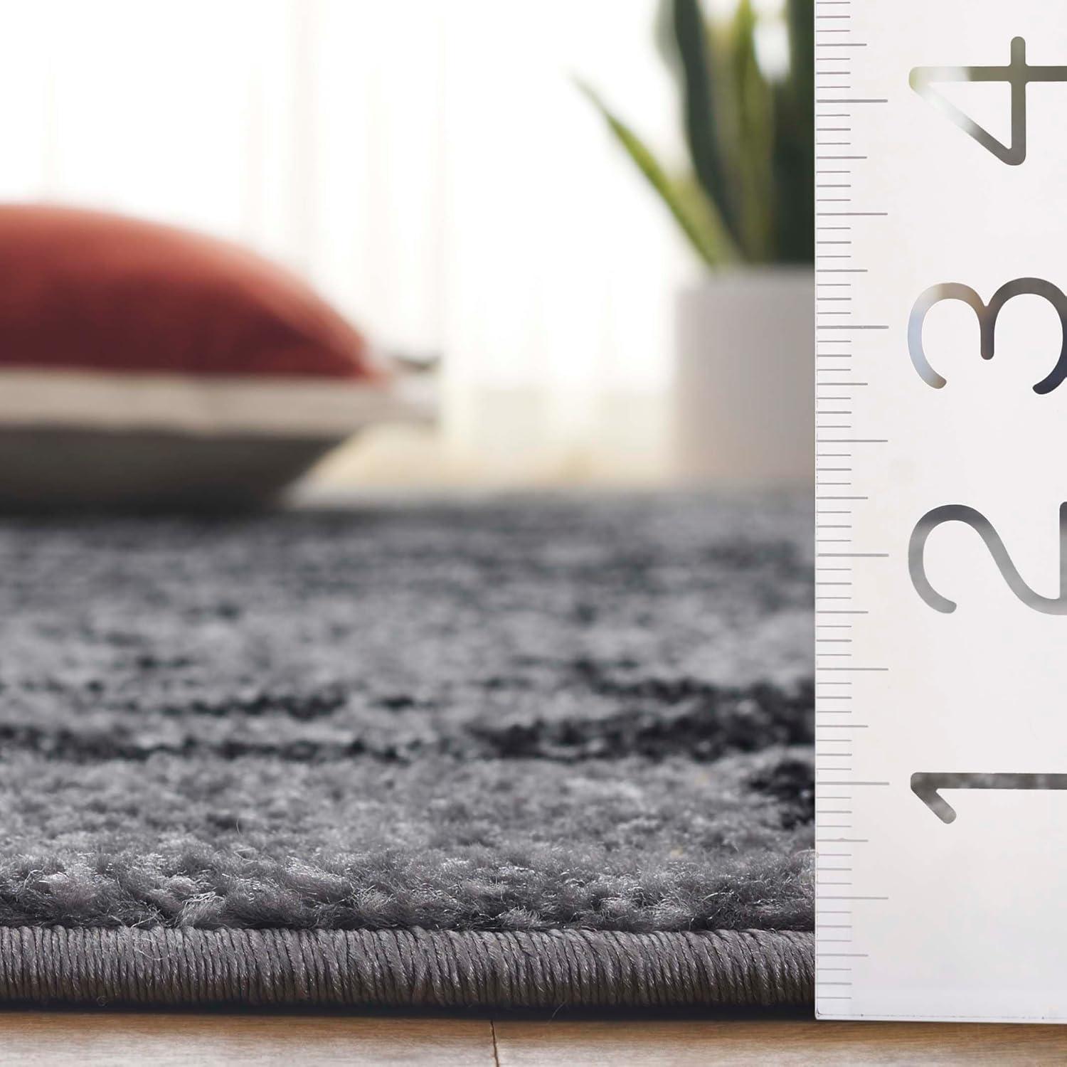 image:imageSAFAVIEH Area Rug 8x10 Adirondack Collection Large Ivory amp Silver Rustic Boho Design NonShedding amp Easy Cleaning Ideal for Living Room Bedroom Office Dining Space ADR107BSilverBlack