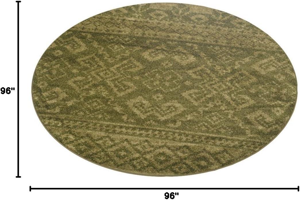 image:imageSAFAVIEH Area Rug 8x10 Adirondack Collection Large Ivory amp Silver Rustic Boho Design NonShedding amp Easy Cleaning Ideal for Living Room Bedroom Office Dining Space ADR107BGreenDark Green