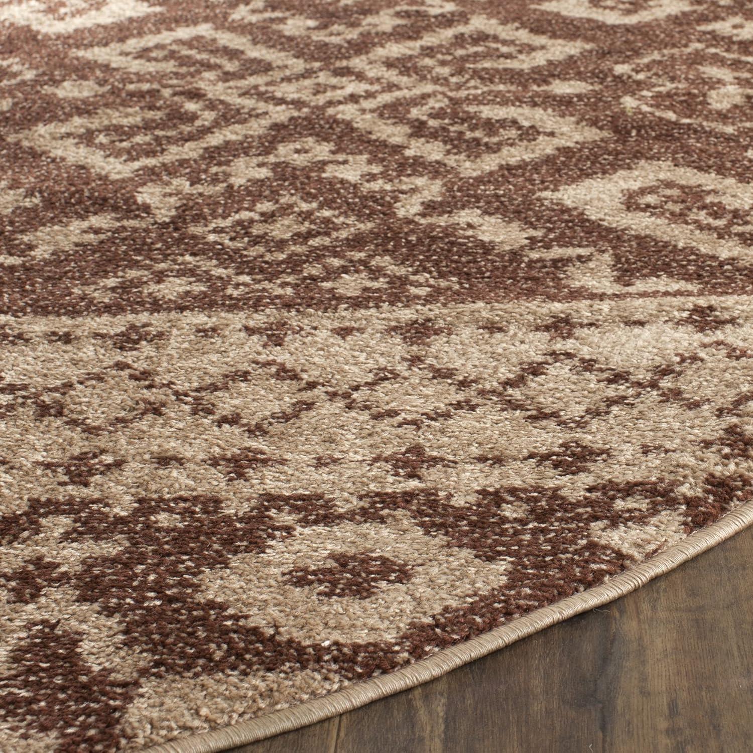 image:imageSAFAVIEH Area Rug 8x10 Adirondack Collection Large Ivory amp Silver Rustic Boho Design NonShedding amp Easy Cleaning Ideal for Living Room Bedroom Office Dining Space ADR107BCamelChocolate
