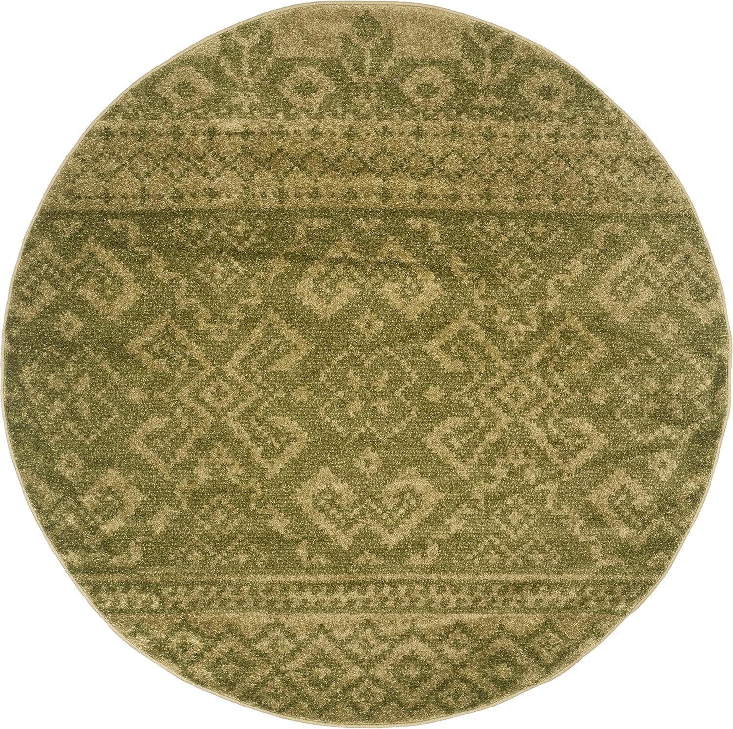 image:imageSAFAVIEH Area Rug 8x10 Adirondack Collection Large Ivory amp Silver Rustic Boho Design NonShedding amp Easy Cleaning Ideal for Living Room Bedroom Office Dining Space ADR107BGreenDark Green