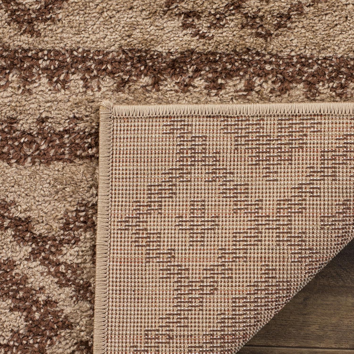 image:imageSAFAVIEH Area Rug 8x10 Adirondack Collection Large Ivory amp Silver Rustic Boho Design NonShedding amp Easy Cleaning Ideal for Living Room Bedroom Office Dining Space ADR107BCamelChocolate