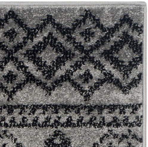 image:imageSAFAVIEH Area Rug 8x10 Adirondack Collection Large Ivory amp Silver Rustic Boho Design NonShedding amp Easy Cleaning Ideal for Living Room Bedroom Office Dining Space ADR107BSilverBlack