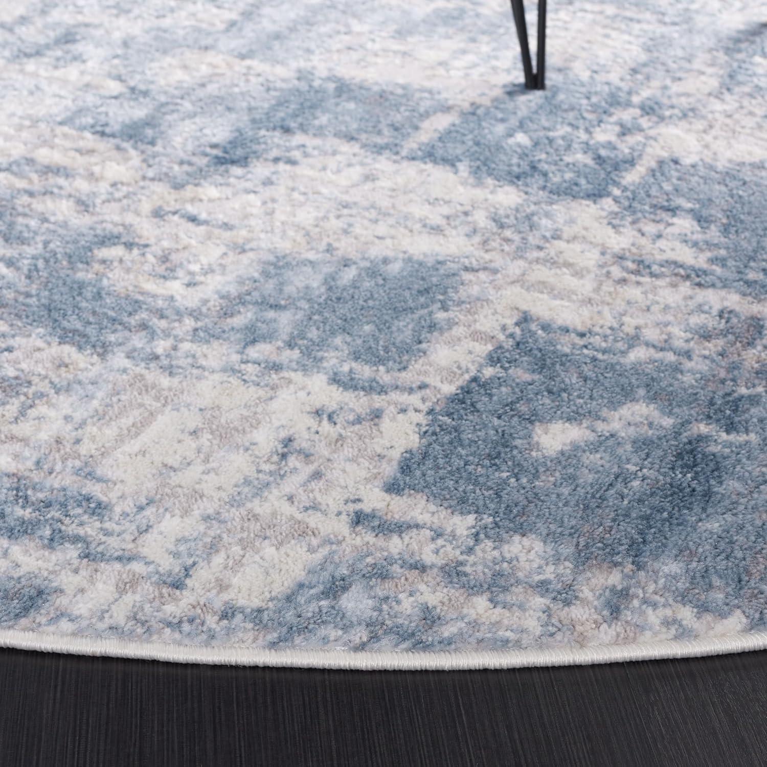 image:imageSAFAVIEH Area Rug 8x10 Amelia Collection Large Blue amp Grey Modern Design NonShedding amp Easy Cleaning Ideal for Living Room Bedroom Office Dining Space ALA786MIvoryBlue