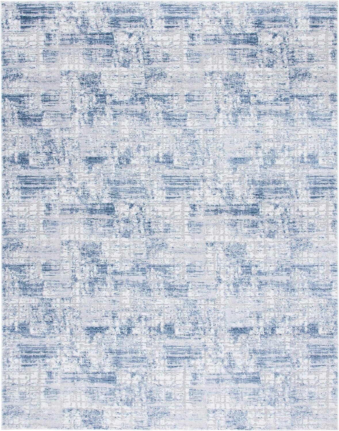 image:imageSAFAVIEH Area Rug 8x10 Amelia Collection Large Blue amp Grey Modern Design NonShedding amp Easy Cleaning Ideal for Living Room Bedroom Office Dining Space ALA786MNavyLight Grey