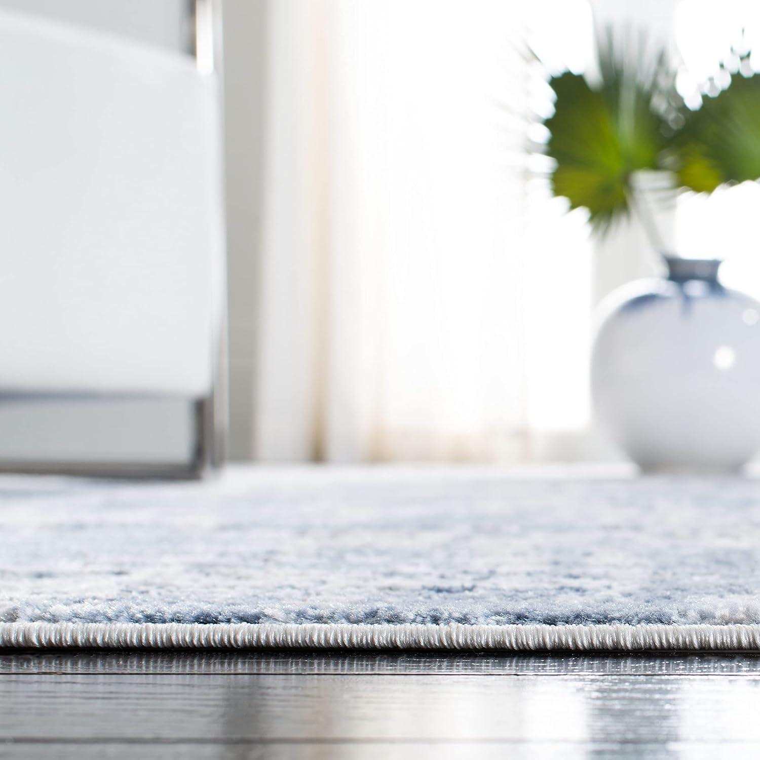 image:imageSAFAVIEH Area Rug 8x10 Amelia Collection Large Blue amp Grey Modern Design NonShedding amp Easy Cleaning Ideal for Living Room Bedroom Office Dining Space ALA786MIvoryBlue