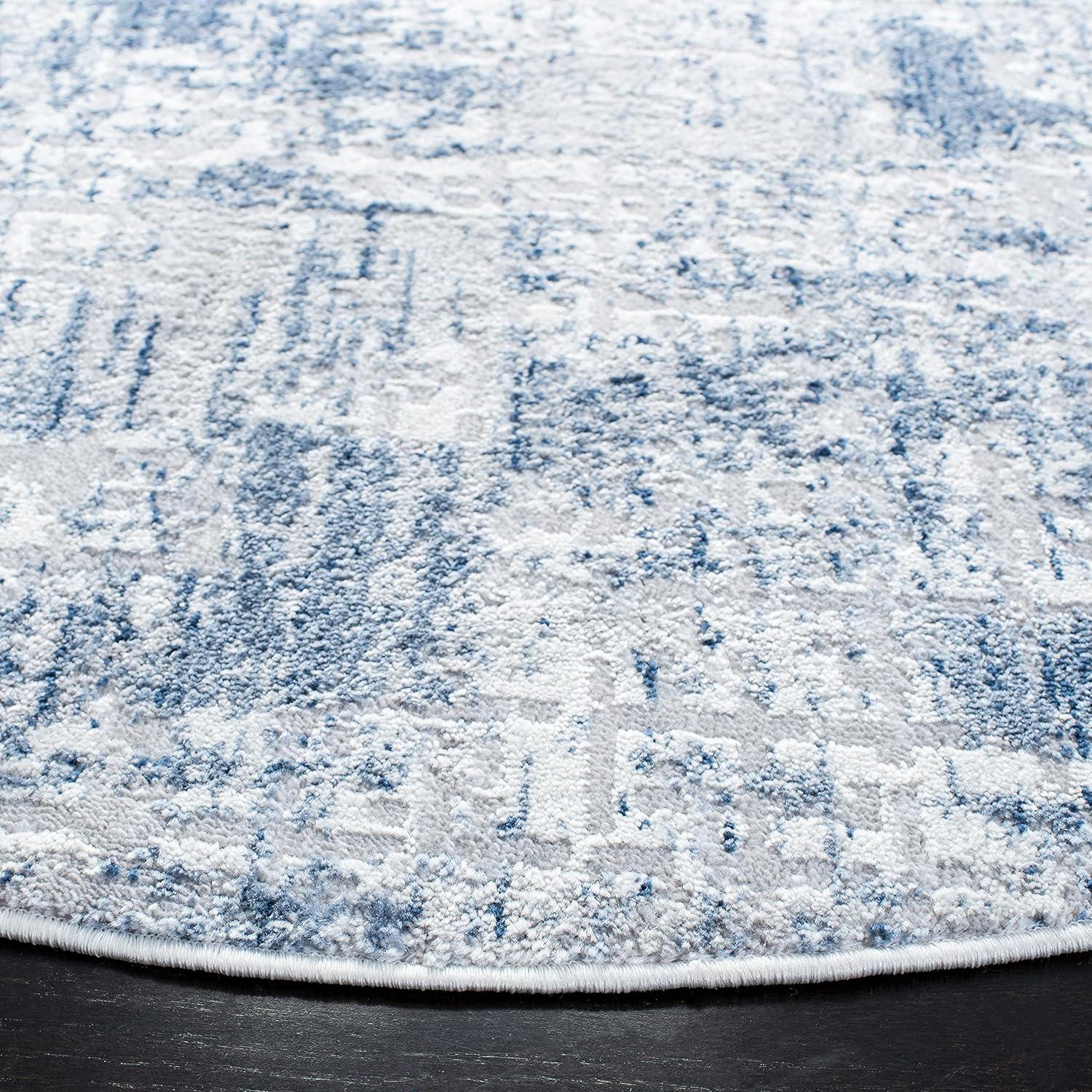 image:imageSAFAVIEH Area Rug 8x10 Amelia Collection Large Blue amp Grey Modern Design NonShedding amp Easy Cleaning Ideal for Living Room Bedroom Office Dining Space ALA786MNavyLight Grey