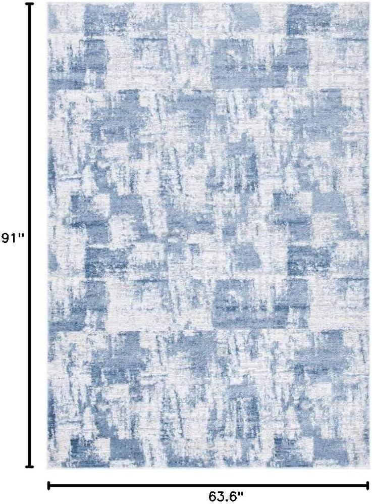 image:imageSAFAVIEH Area Rug 8x10 Amelia Collection Large Blue amp Grey Modern Design NonShedding amp Easy Cleaning Ideal for Living Room Bedroom Office Dining Space ALA786MIvoryBlue