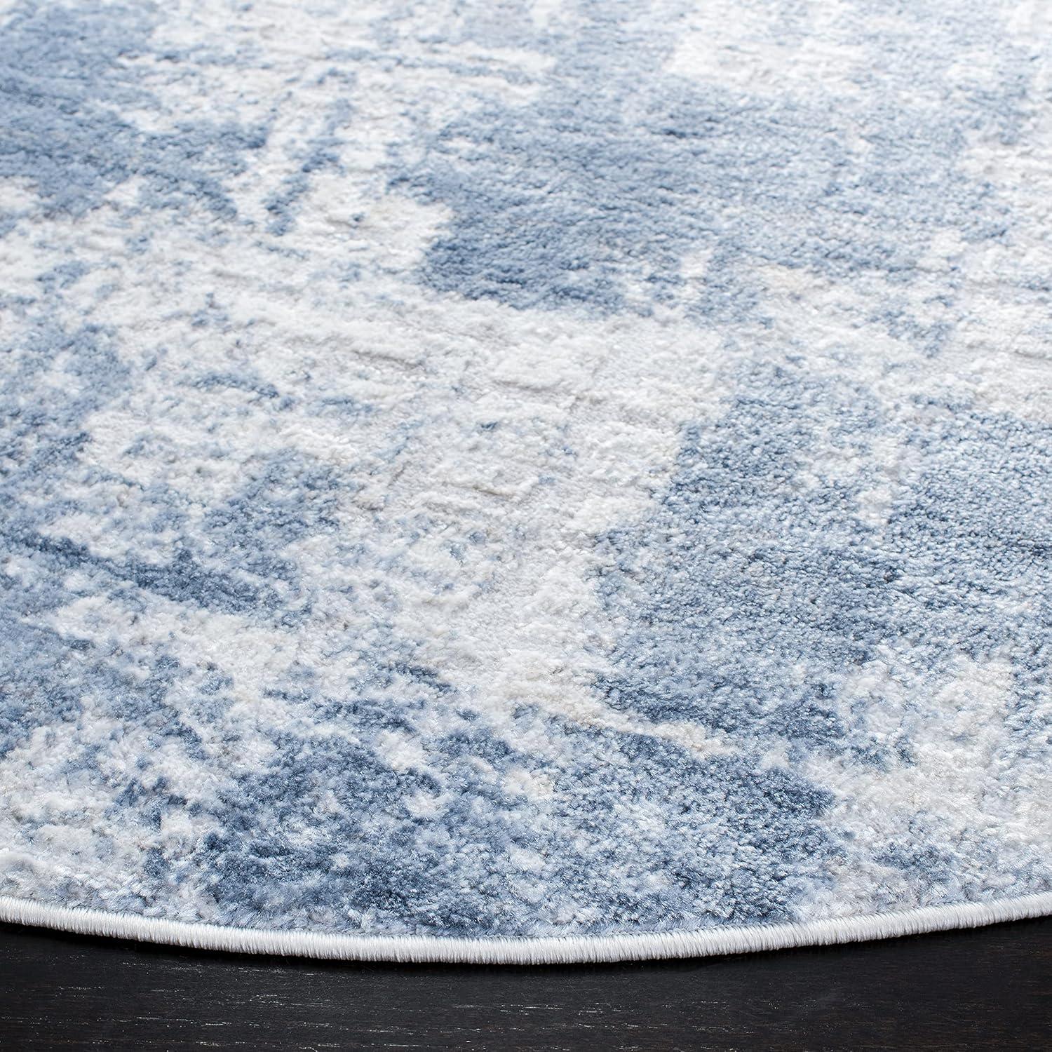 image:imageSAFAVIEH Area Rug 8x10 Amelia Collection Large Blue amp Grey Modern Design NonShedding amp Easy Cleaning Ideal for Living Room Bedroom Office Dining Space ALA786MIvoryBlue