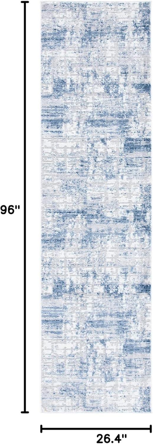 image:imageSAFAVIEH Area Rug 8x10 Amelia Collection Large Blue amp Grey Modern Design NonShedding amp Easy Cleaning Ideal for Living Room Bedroom Office Dining Space ALA786MNavyLight Grey