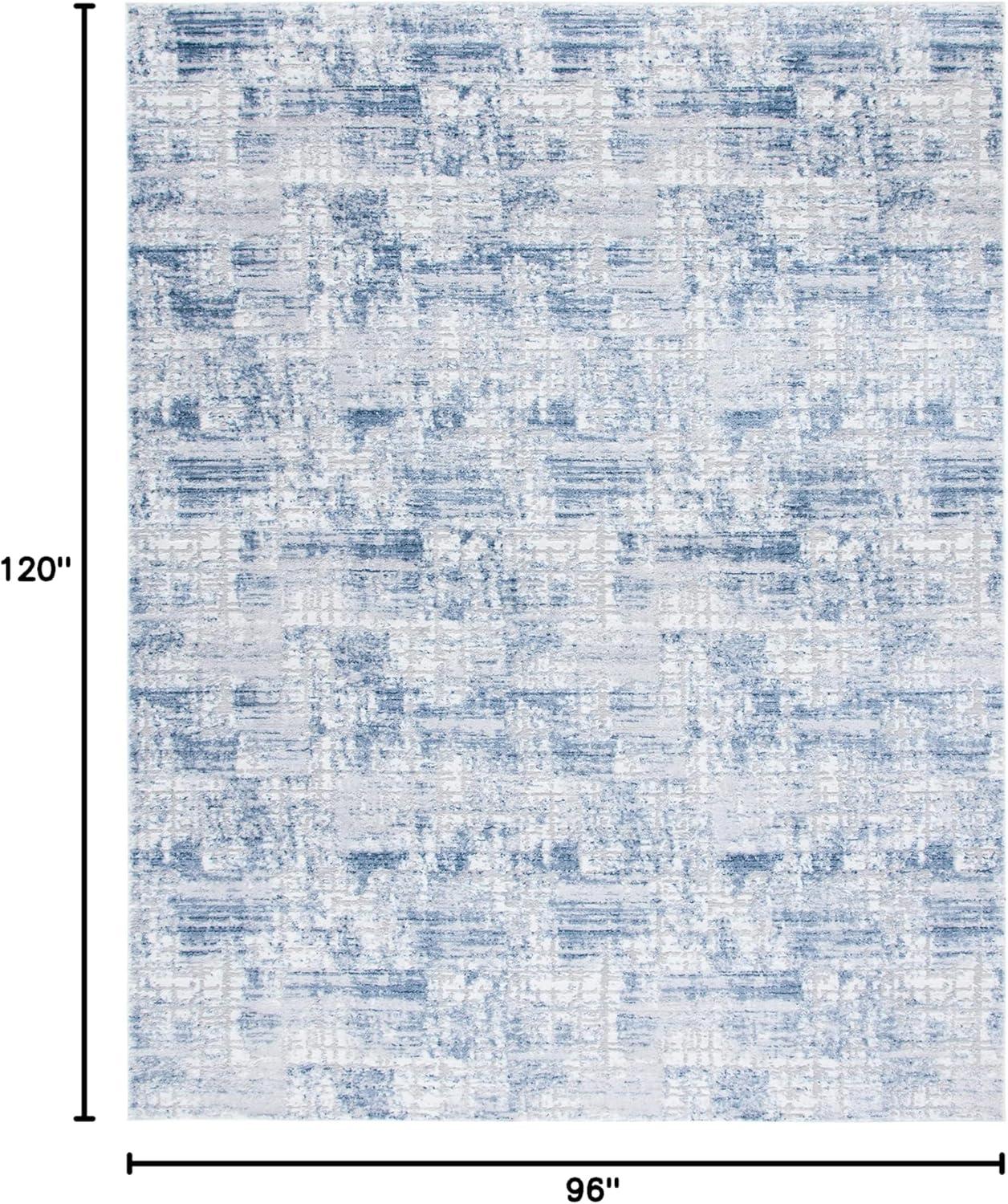 image:imageSAFAVIEH Area Rug 8x10 Amelia Collection Large Blue amp Grey Modern Design NonShedding amp Easy Cleaning Ideal for Living Room Bedroom Office Dining Space ALA786MNavyLight Grey