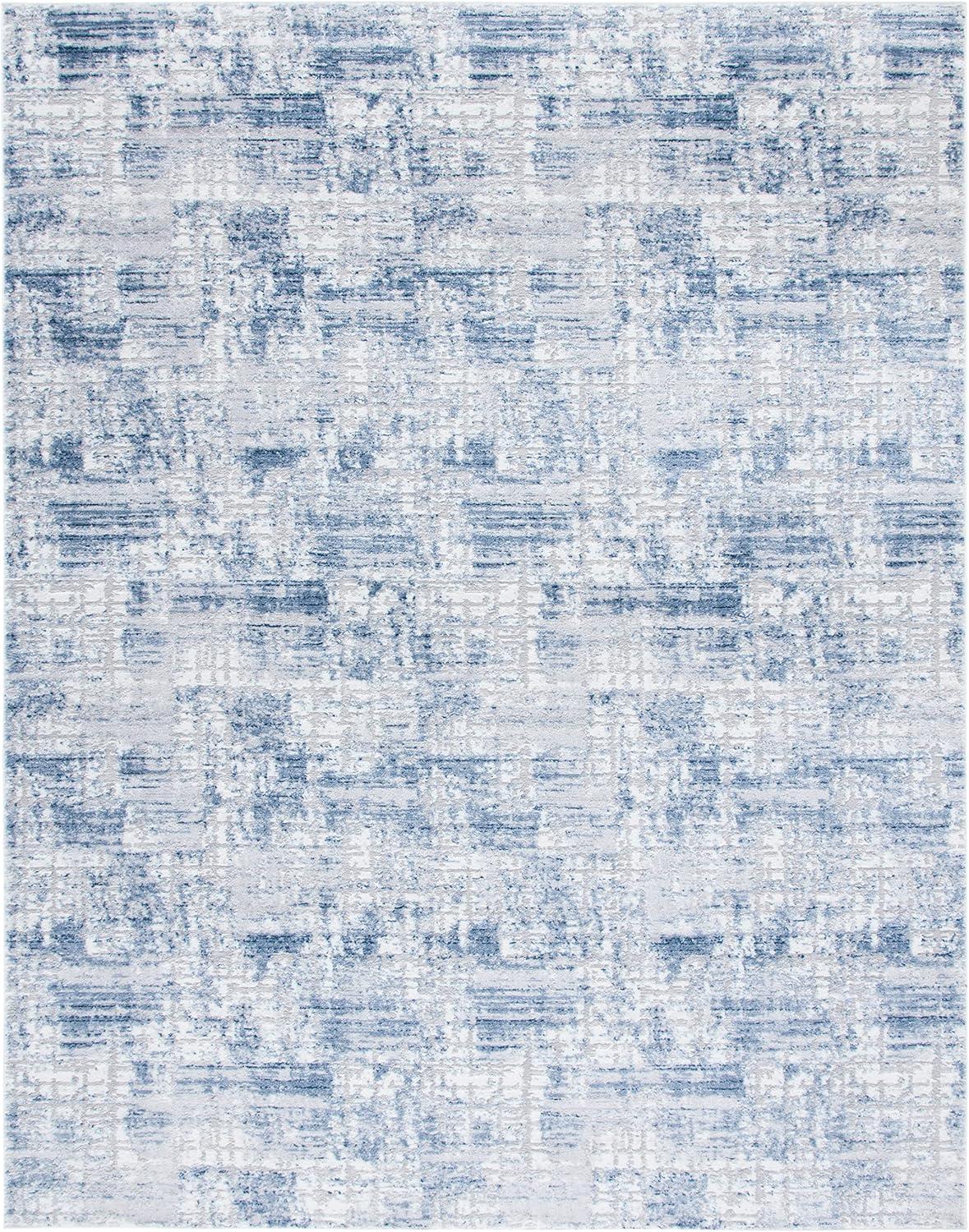 image:imageSAFAVIEH Area Rug 8x10 Amelia Collection Large Blue amp Grey Modern Design NonShedding amp Easy Cleaning Ideal for Living Room Bedroom Office Dining Space ALA786MNavyLight Grey