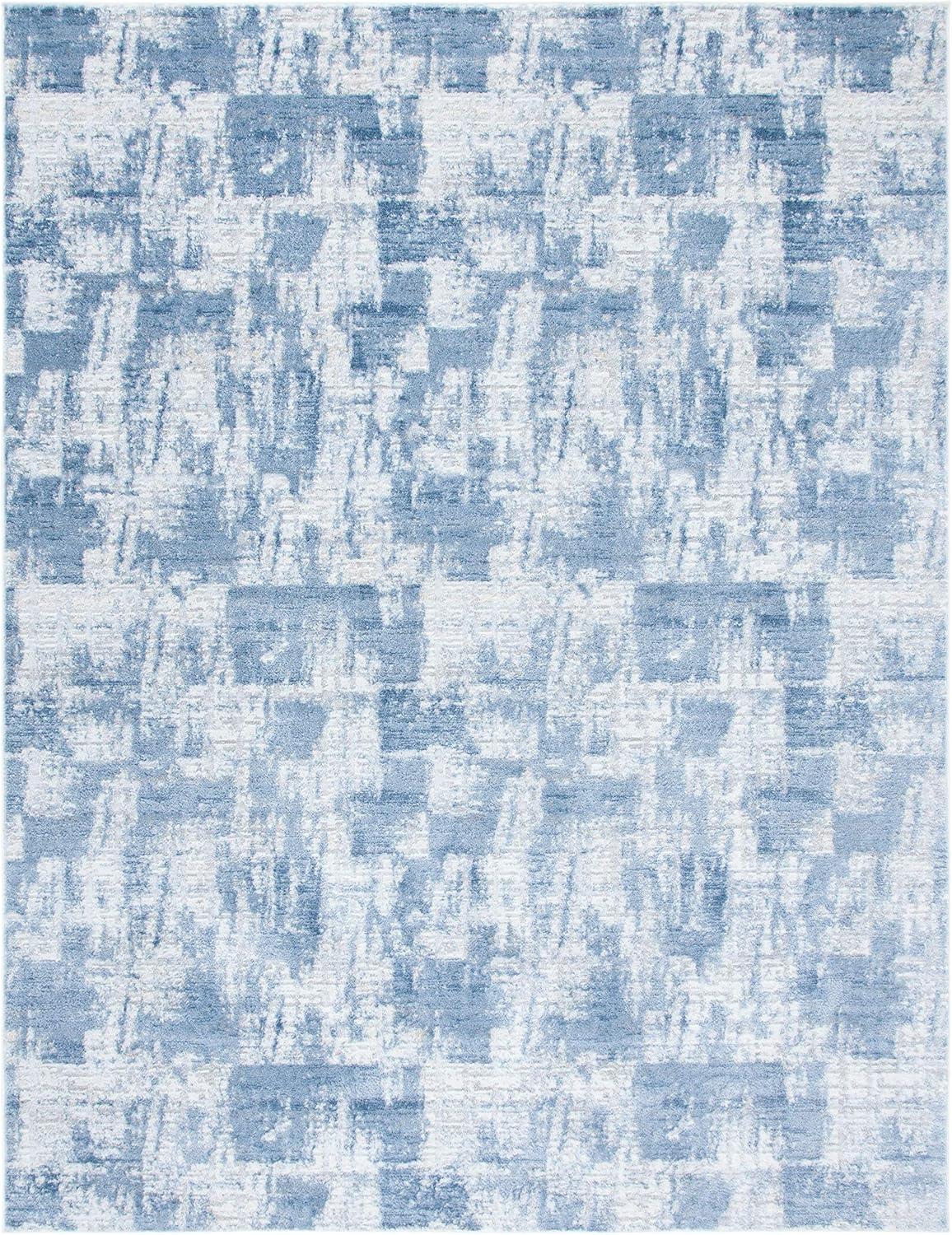 image:imageSAFAVIEH Area Rug 8x10 Amelia Collection Large Blue amp Grey Modern Design NonShedding amp Easy Cleaning Ideal for Living Room Bedroom Office Dining Space ALA786MIvoryBlue