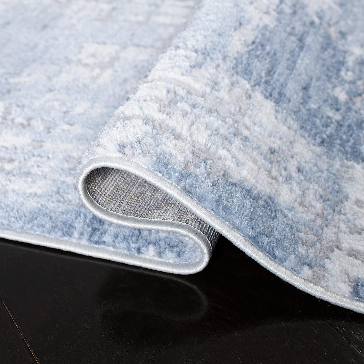 image:imageSAFAVIEH Area Rug 8x10 Amelia Collection Large Blue amp Grey Modern Design NonShedding amp Easy Cleaning Ideal for Living Room Bedroom Office Dining Space ALA786MIvoryBlue