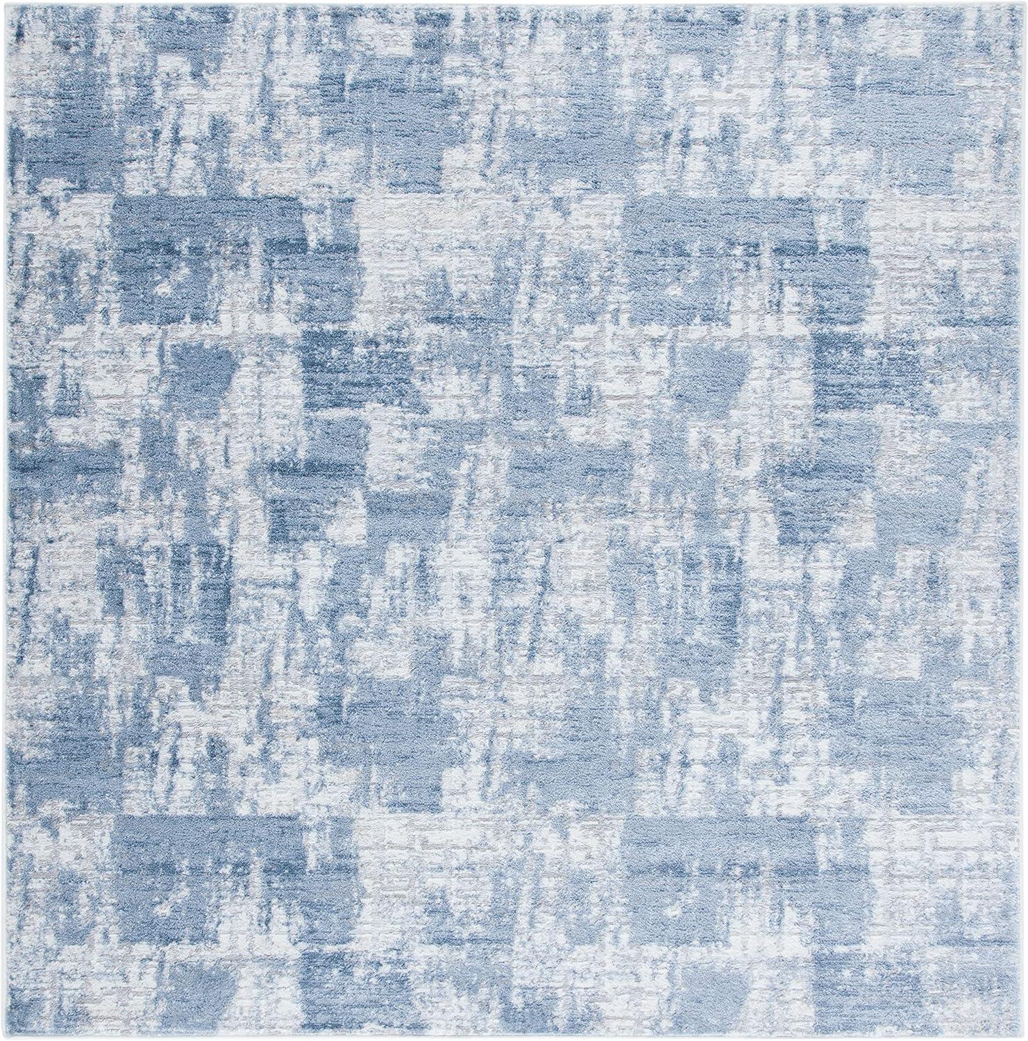 image:imageSAFAVIEH Area Rug 8x10 Amelia Collection Large Blue amp Grey Modern Design NonShedding amp Easy Cleaning Ideal for Living Room Bedroom Office Dining Space ALA786MIvoryBlue