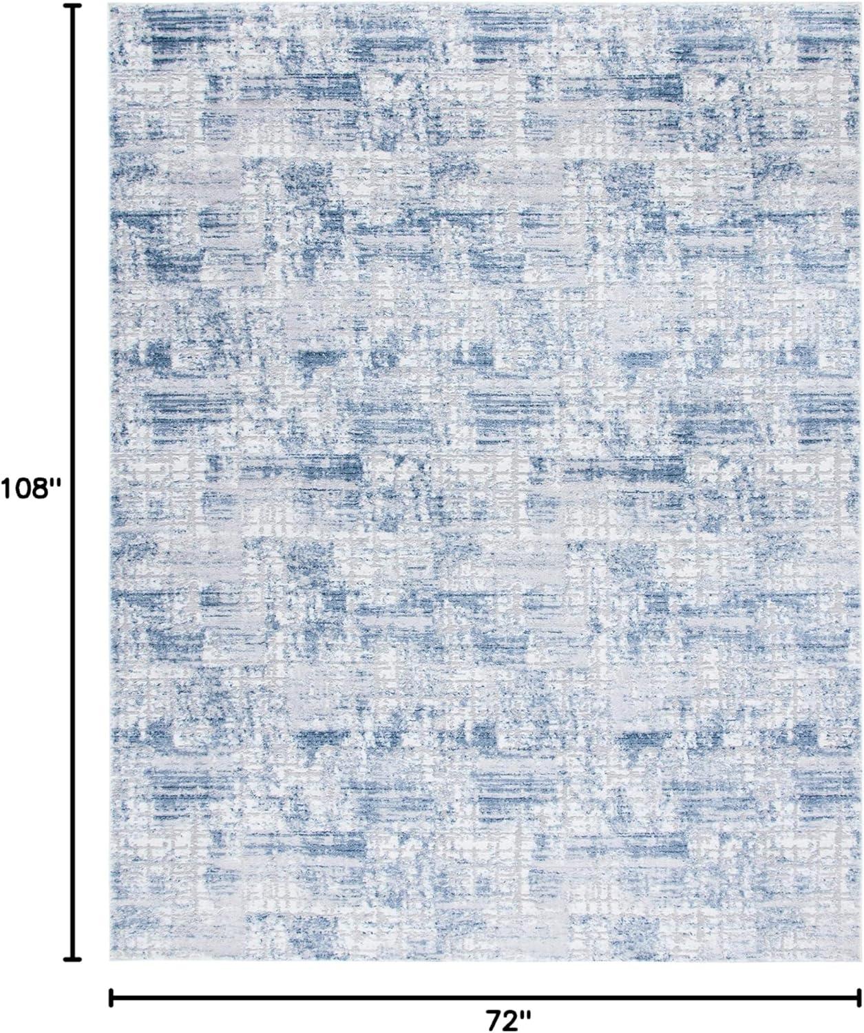 image:imageSAFAVIEH Area Rug 8x10 Amelia Collection Large Blue amp Grey Modern Design NonShedding amp Easy Cleaning Ideal for Living Room Bedroom Office Dining Space ALA786MNavyLight Grey