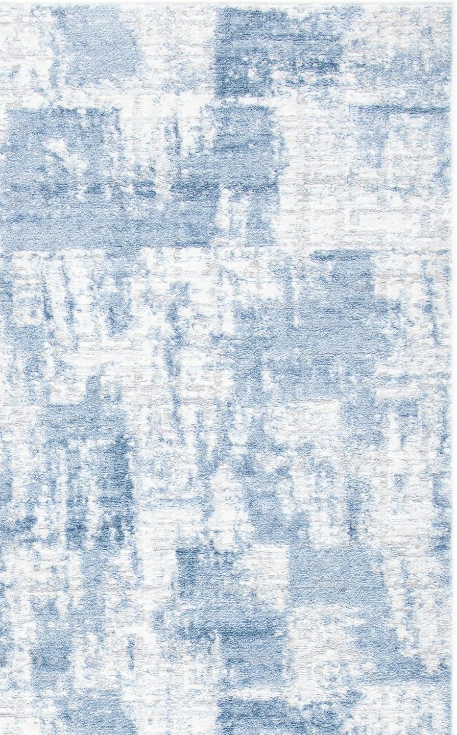 image:imageSAFAVIEH Area Rug 8x10 Amelia Collection Large Blue amp Grey Modern Design NonShedding amp Easy Cleaning Ideal for Living Room Bedroom Office Dining Space ALA786MIvoryBlue