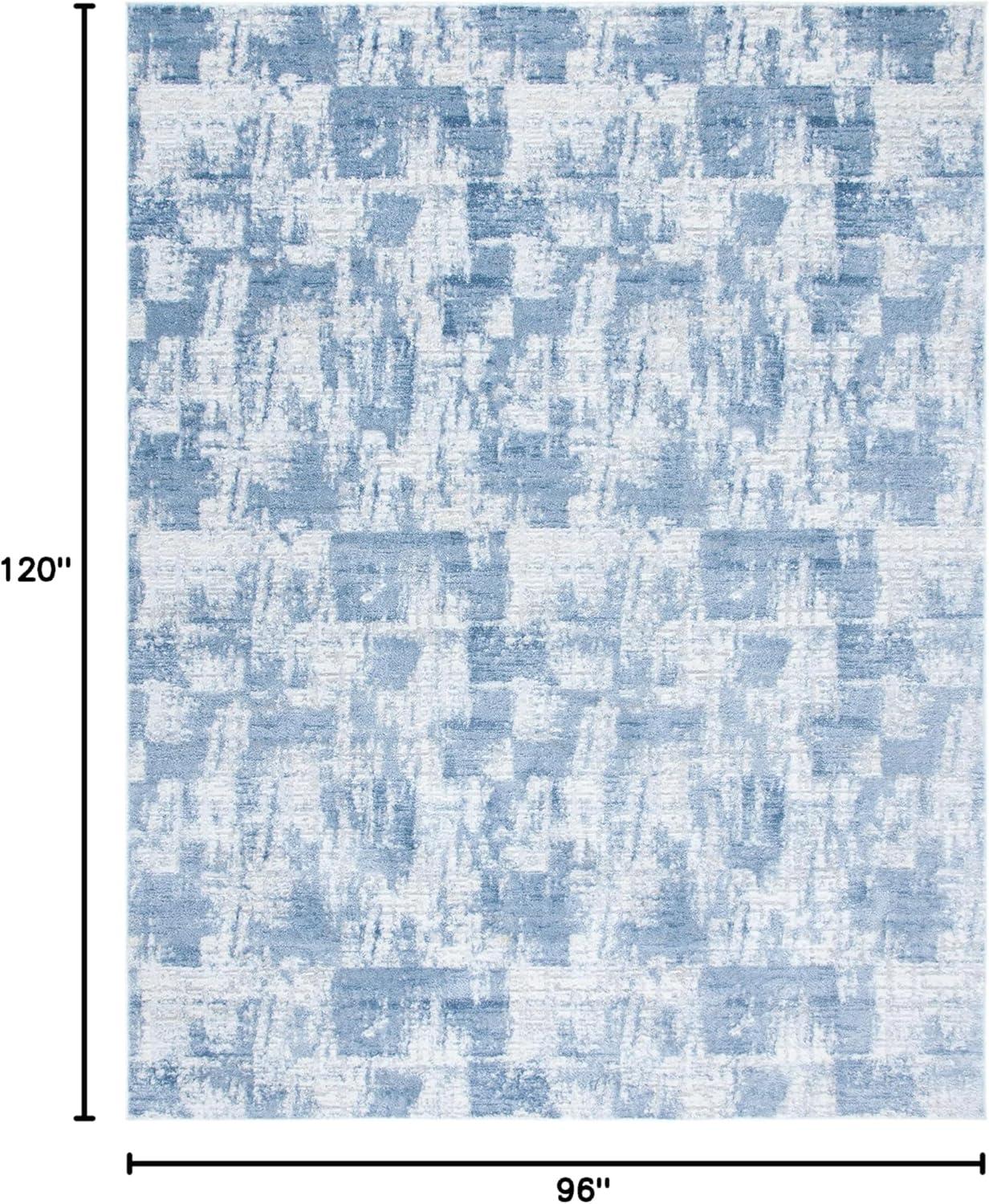 image:imageSAFAVIEH Area Rug 8x10 Amelia Collection Large Blue amp Grey Modern Design NonShedding amp Easy Cleaning Ideal for Living Room Bedroom Office Dining Space ALA786MIvoryBlue