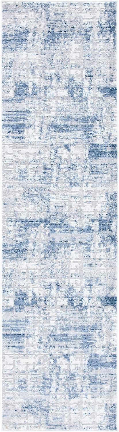 image:imageSAFAVIEH Area Rug 8x10 Amelia Collection Large Blue amp Grey Modern Design NonShedding amp Easy Cleaning Ideal for Living Room Bedroom Office Dining Space ALA786MNavyLight Grey