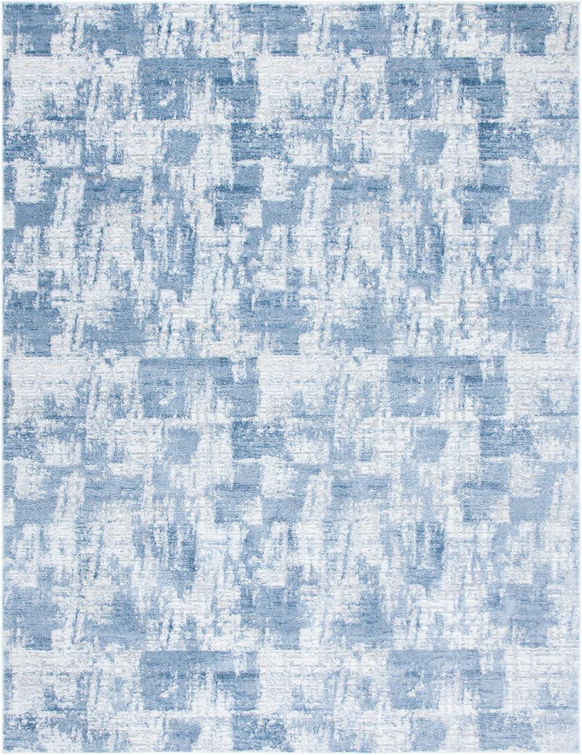 image:imageSAFAVIEH Area Rug 8x10 Amelia Collection Large Blue amp Grey Modern Design NonShedding amp Easy Cleaning Ideal for Living Room Bedroom Office Dining Space ALA786MIvoryBlue