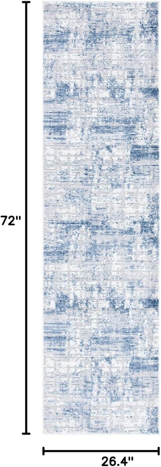 image:imageSAFAVIEH Area Rug 8x10 Amelia Collection Large Blue amp Grey Modern Design NonShedding amp Easy Cleaning Ideal for Living Room Bedroom Office Dining Space ALA786MNavyLight Grey