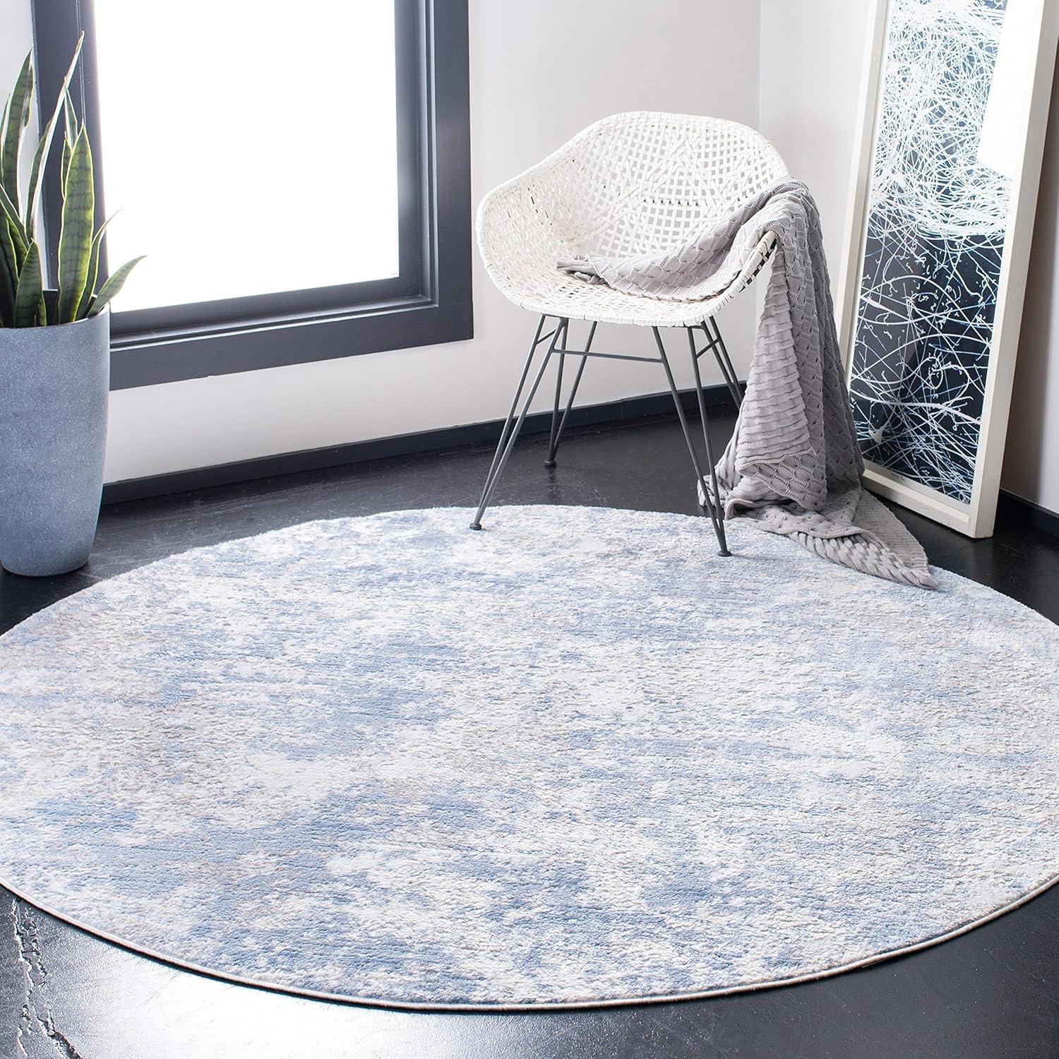 image:imageSAFAVIEH Area Rug 8x10 Amelia Collection Large Grey amp Ivory Modern Design NonShedding amp Easy Cleaning Ideal for Living Room Bedroom Office Dining Space ALA705GGreyIvory