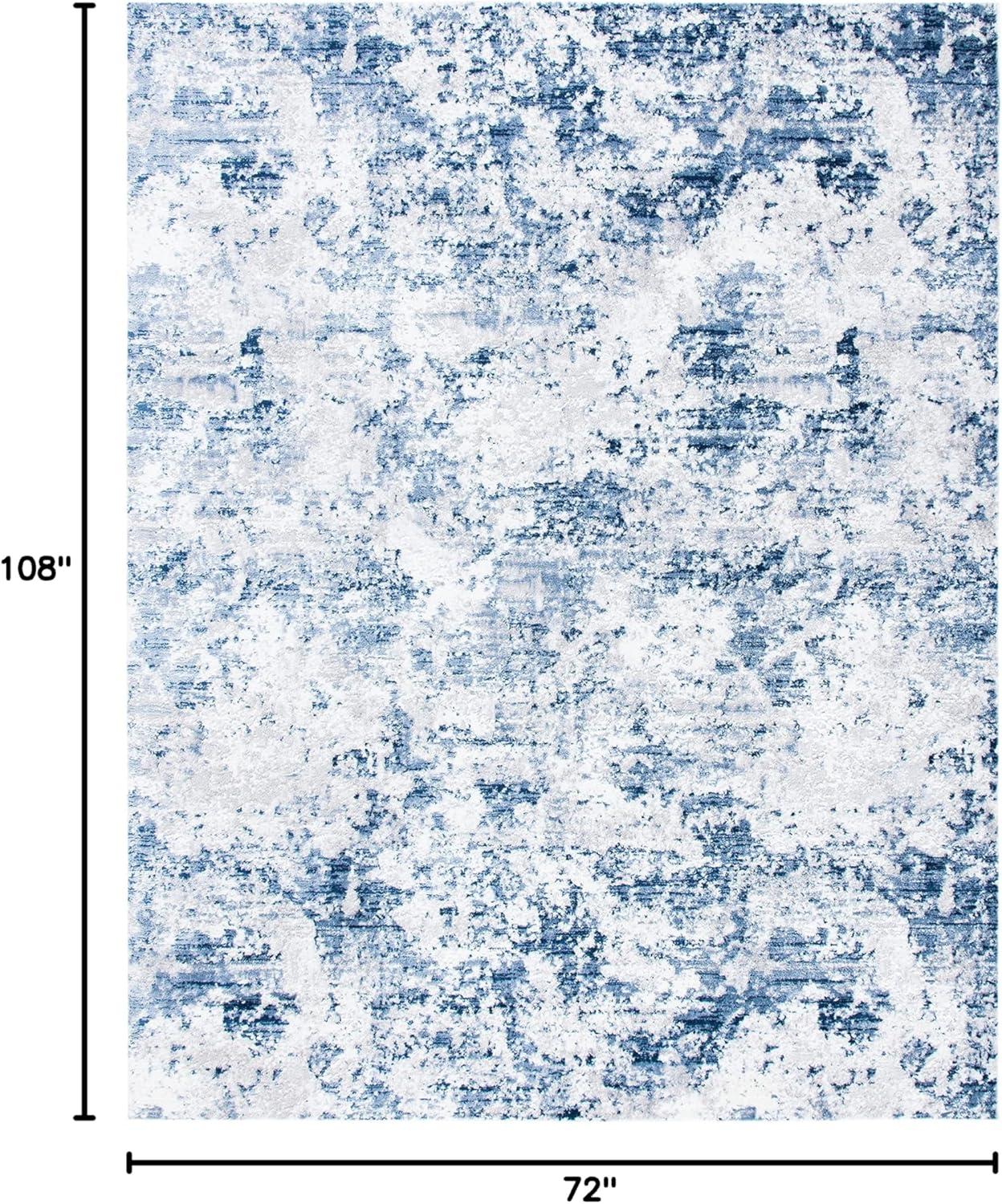 image:imageSAFAVIEH Area Rug 8x10 Amelia Collection Large Grey amp Ivory Modern Design NonShedding amp Easy Cleaning Ideal for Living Room Bedroom Office Dining Space ALA705GNavyGrey