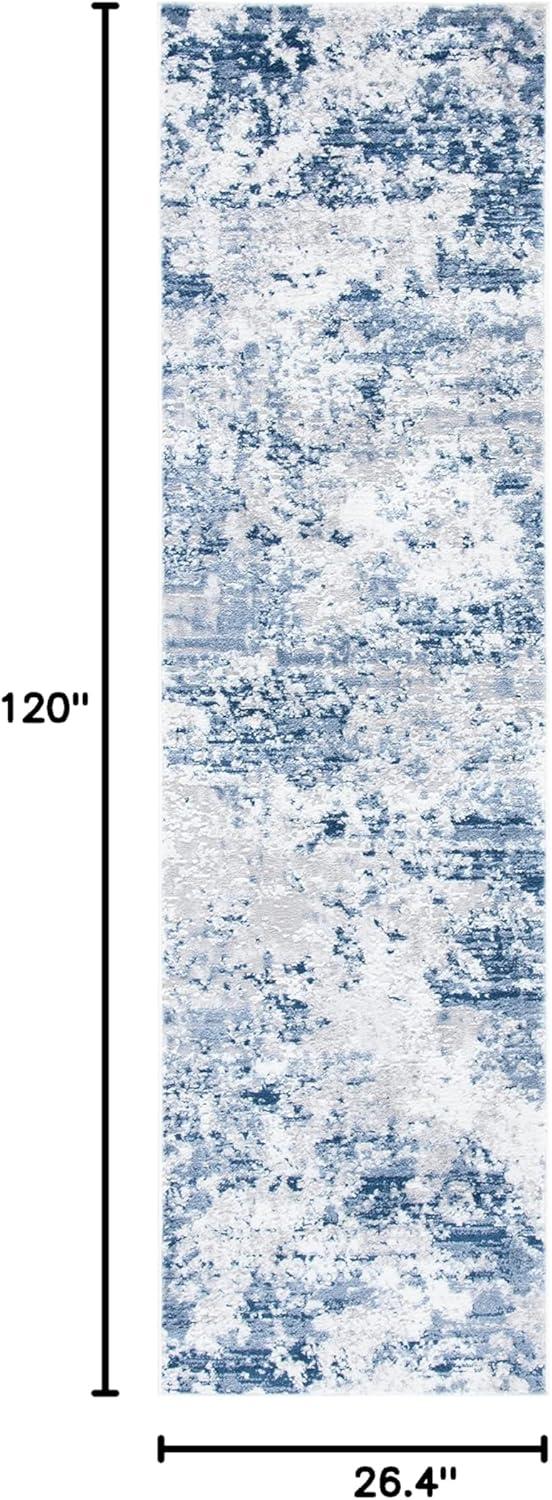 image:imageSAFAVIEH Area Rug 8x10 Amelia Collection Large Grey amp Ivory Modern Design NonShedding amp Easy Cleaning Ideal for Living Room Bedroom Office Dining Space ALA705GNavyGrey