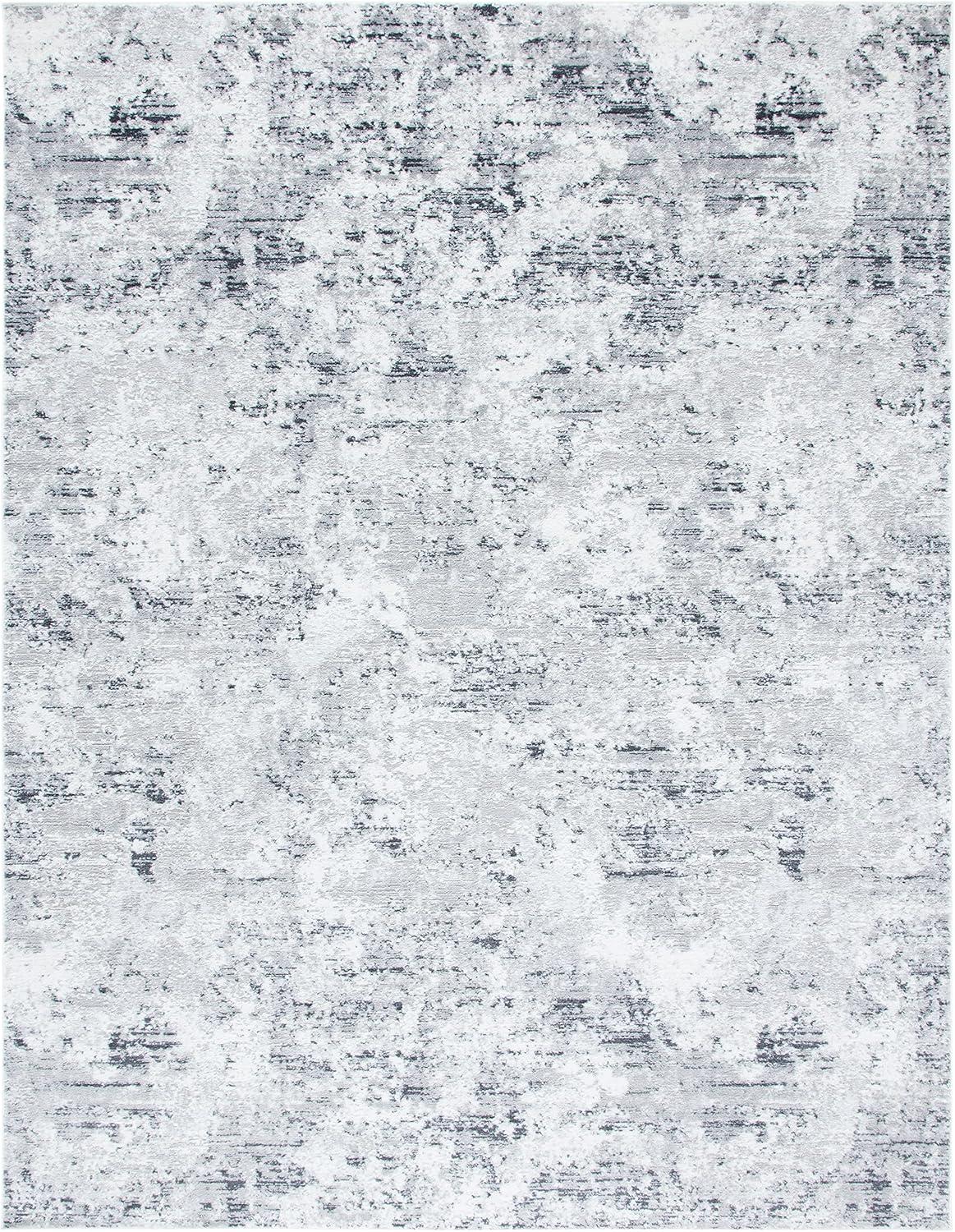 image:imageSAFAVIEH Area Rug 8x10 Amelia Collection Large Grey amp Ivory Modern Design NonShedding amp Easy Cleaning Ideal for Living Room Bedroom Office Dining Space ALA705GGreyIvory
