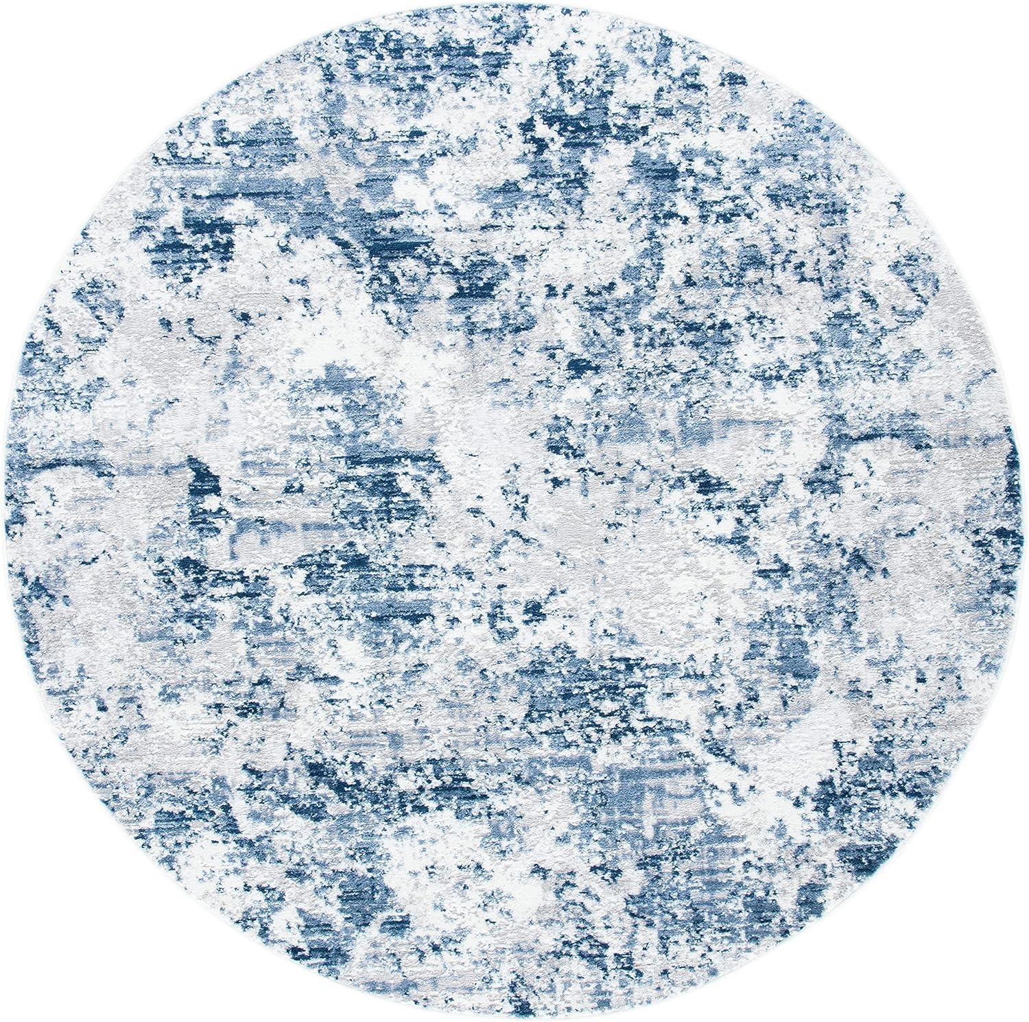 image:imageSAFAVIEH Area Rug 8x10 Amelia Collection Large Grey amp Ivory Modern Design NonShedding amp Easy Cleaning Ideal for Living Room Bedroom Office Dining Space ALA705GNavyGrey