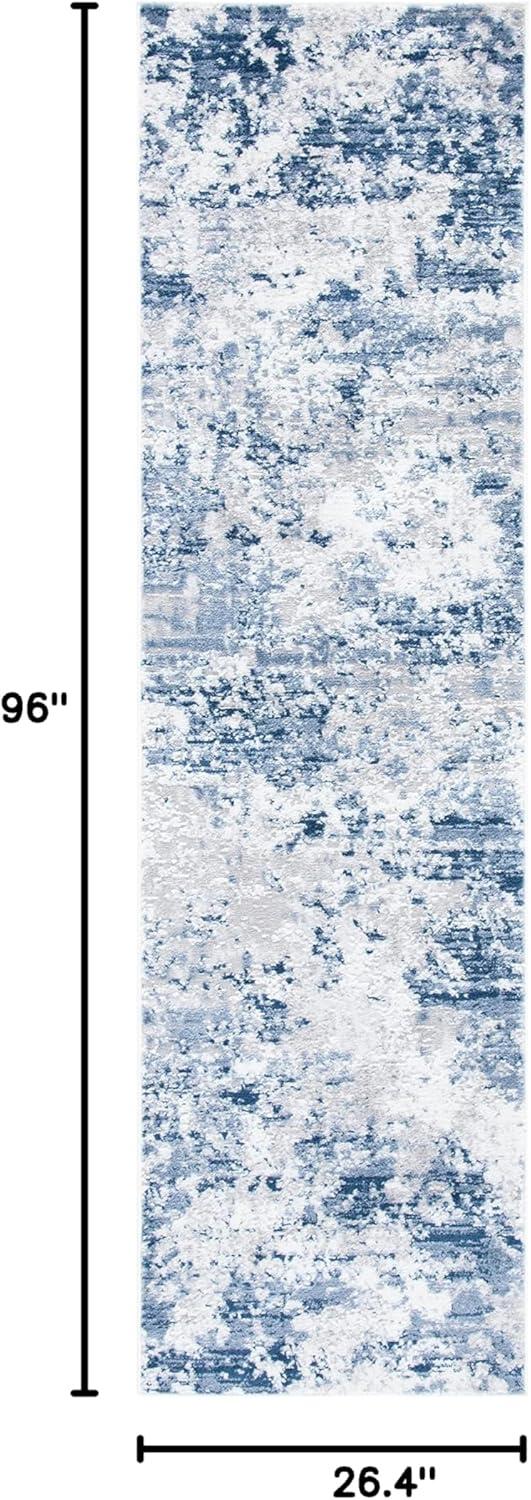 image:imageSAFAVIEH Area Rug 8x10 Amelia Collection Large Grey amp Ivory Modern Design NonShedding amp Easy Cleaning Ideal for Living Room Bedroom Office Dining Space ALA705GNavyGrey