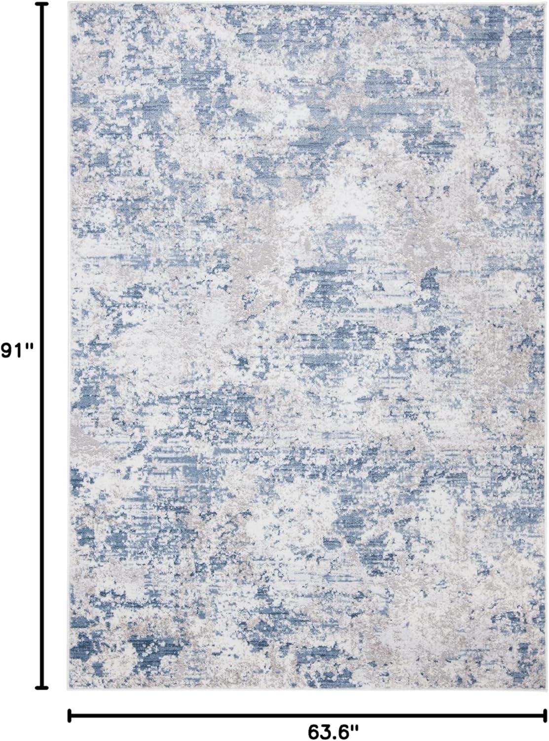 image:imageSAFAVIEH Area Rug 8x10 Amelia Collection Large Grey amp Ivory Modern Design NonShedding amp Easy Cleaning Ideal for Living Room Bedroom Office Dining Space ALA705GGreyBlue