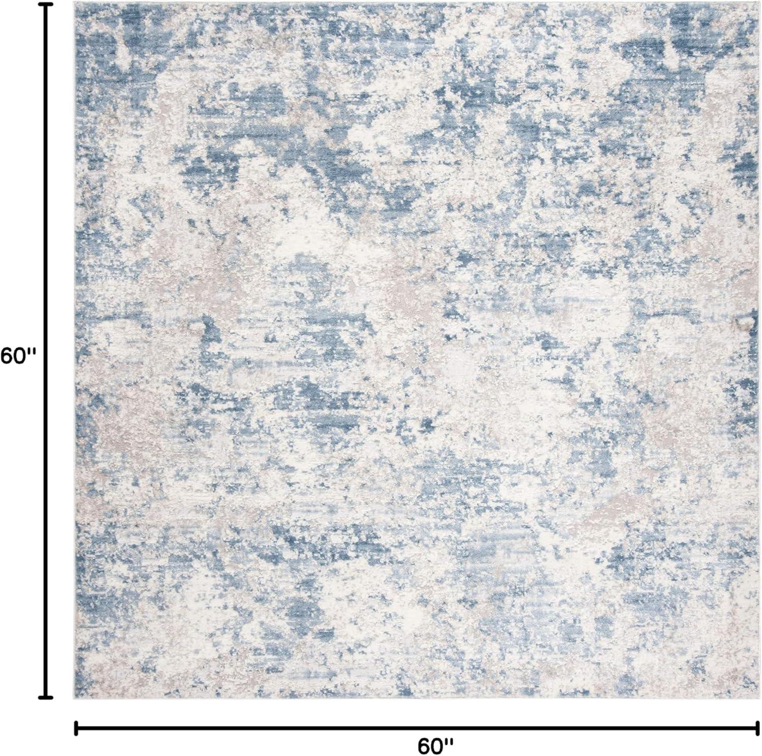 image:imageSAFAVIEH Area Rug 8x10 Amelia Collection Large Grey amp Ivory Modern Design NonShedding amp Easy Cleaning Ideal for Living Room Bedroom Office Dining Space ALA705GGreyBlue
