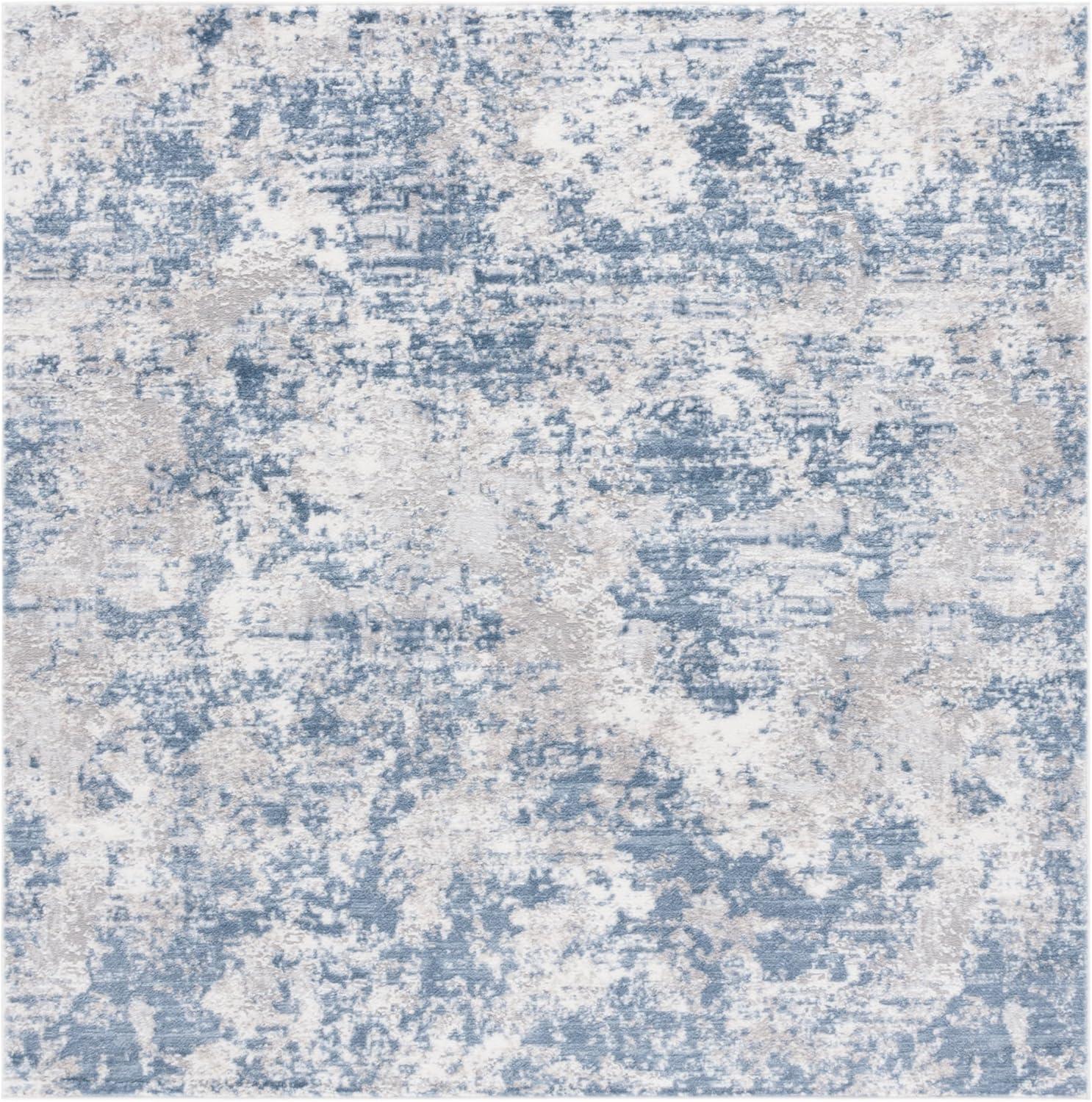 image:imageSAFAVIEH Area Rug 8x10 Amelia Collection Large Grey amp Ivory Modern Design NonShedding amp Easy Cleaning Ideal for Living Room Bedroom Office Dining Space ALA705GDark BlueGrey