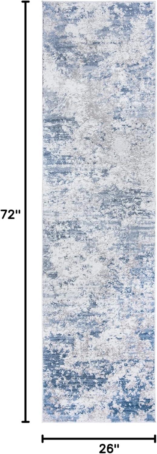 image:imageSAFAVIEH Area Rug 8x10 Amelia Collection Large Grey amp Ivory Modern Design NonShedding amp Easy Cleaning Ideal for Living Room Bedroom Office Dining Space ALA705GGreyBlue