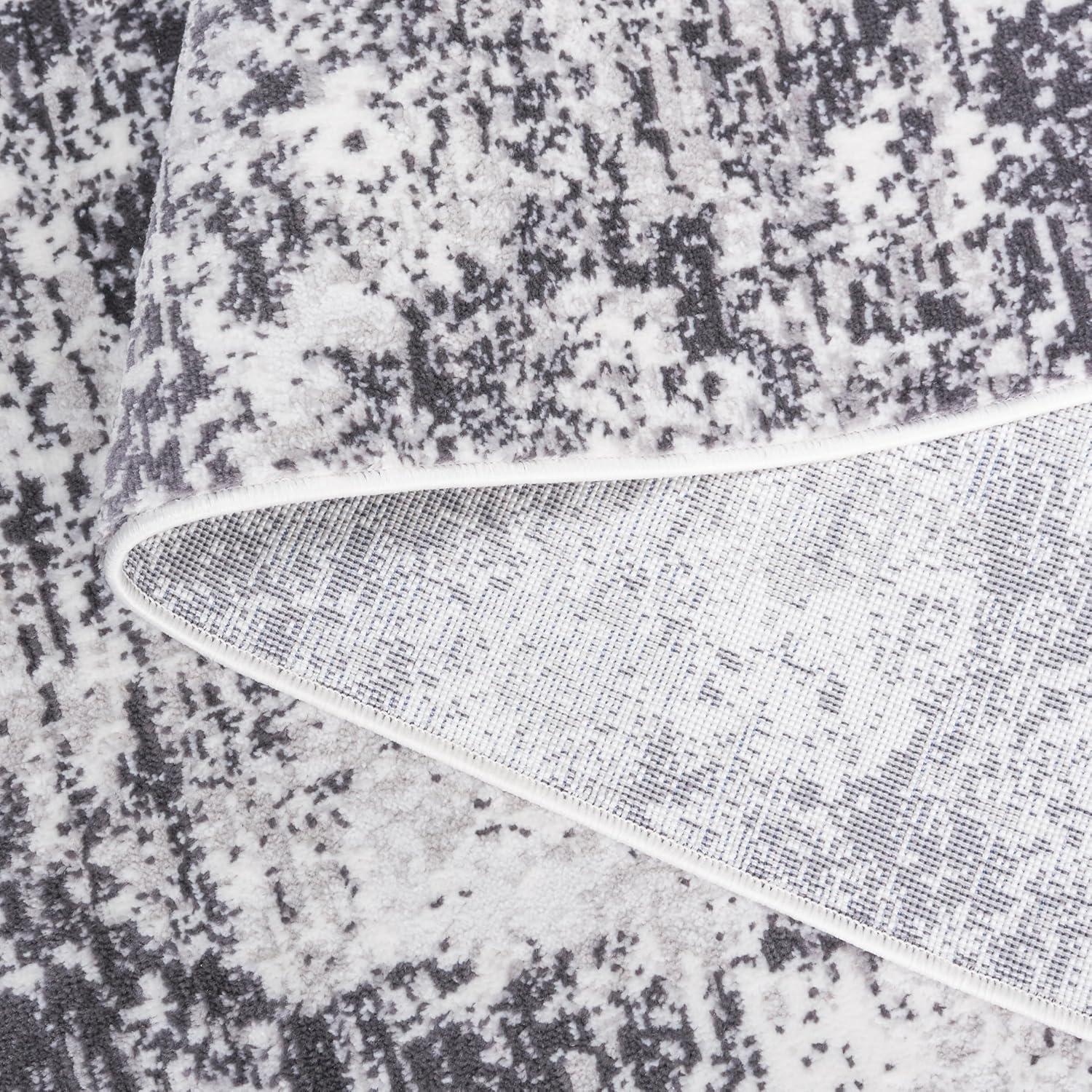 image:imageSAFAVIEH Area Rug 8x10 Amelia Collection Large Grey amp Ivory Modern Design NonShedding amp Easy Cleaning Ideal for Living Room Bedroom Office Dining Space ALA705GCharcoalIvory