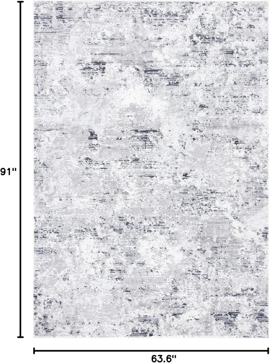 image:imageSAFAVIEH Area Rug 8x10 Amelia Collection Large Grey amp Ivory Modern Design NonShedding amp Easy Cleaning Ideal for Living Room Bedroom Office Dining Space ALA705GGreyIvory