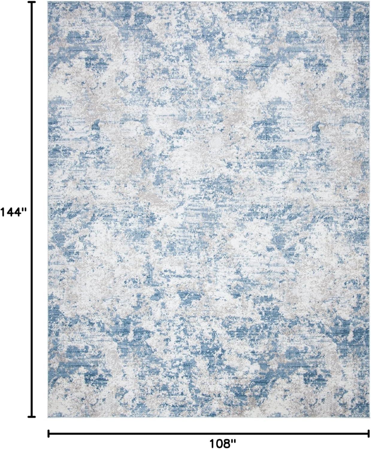 image:imageSAFAVIEH Area Rug 8x10 Amelia Collection Large Grey amp Ivory Modern Design NonShedding amp Easy Cleaning Ideal for Living Room Bedroom Office Dining Space ALA705GGreyBlue