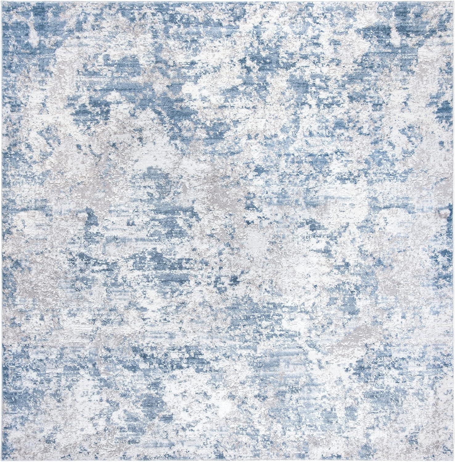 image:imageSAFAVIEH Area Rug 8x10 Amelia Collection Large Grey amp Ivory Modern Design NonShedding amp Easy Cleaning Ideal for Living Room Bedroom Office Dining Space ALA705GGreyBlue
