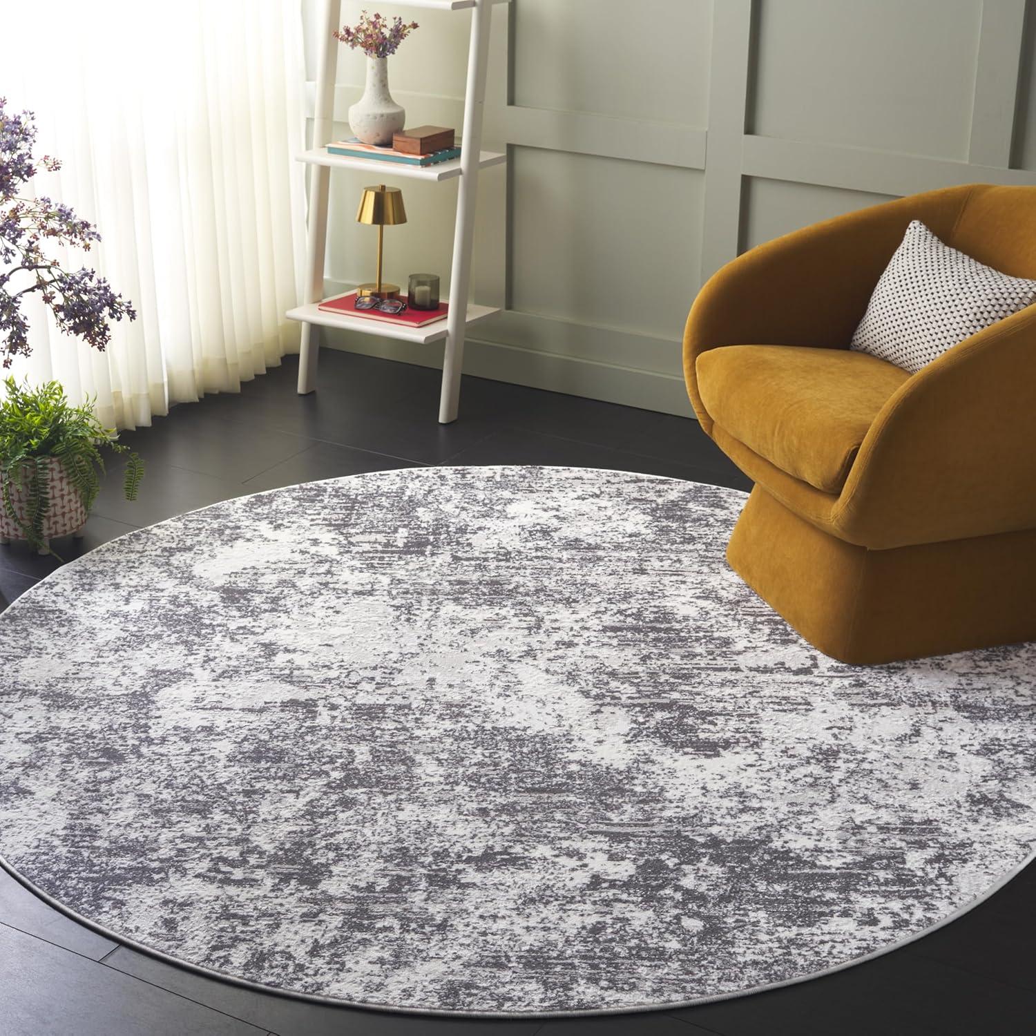 image:imageSAFAVIEH Area Rug 8x10 Amelia Collection Large Grey amp Ivory Modern Design NonShedding amp Easy Cleaning Ideal for Living Room Bedroom Office Dining Space ALA705GCharcoalIvory