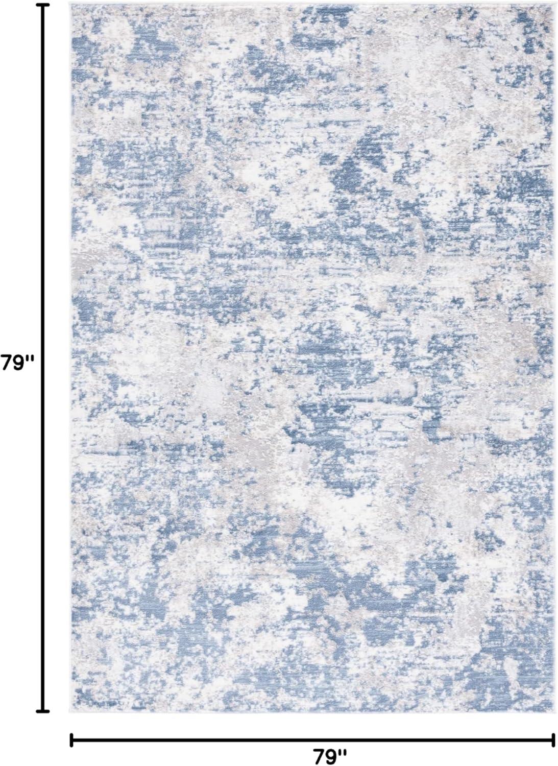 image:imageSAFAVIEH Area Rug 8x10 Amelia Collection Large Grey amp Ivory Modern Design NonShedding amp Easy Cleaning Ideal for Living Room Bedroom Office Dining Space ALA705GDark BlueGrey