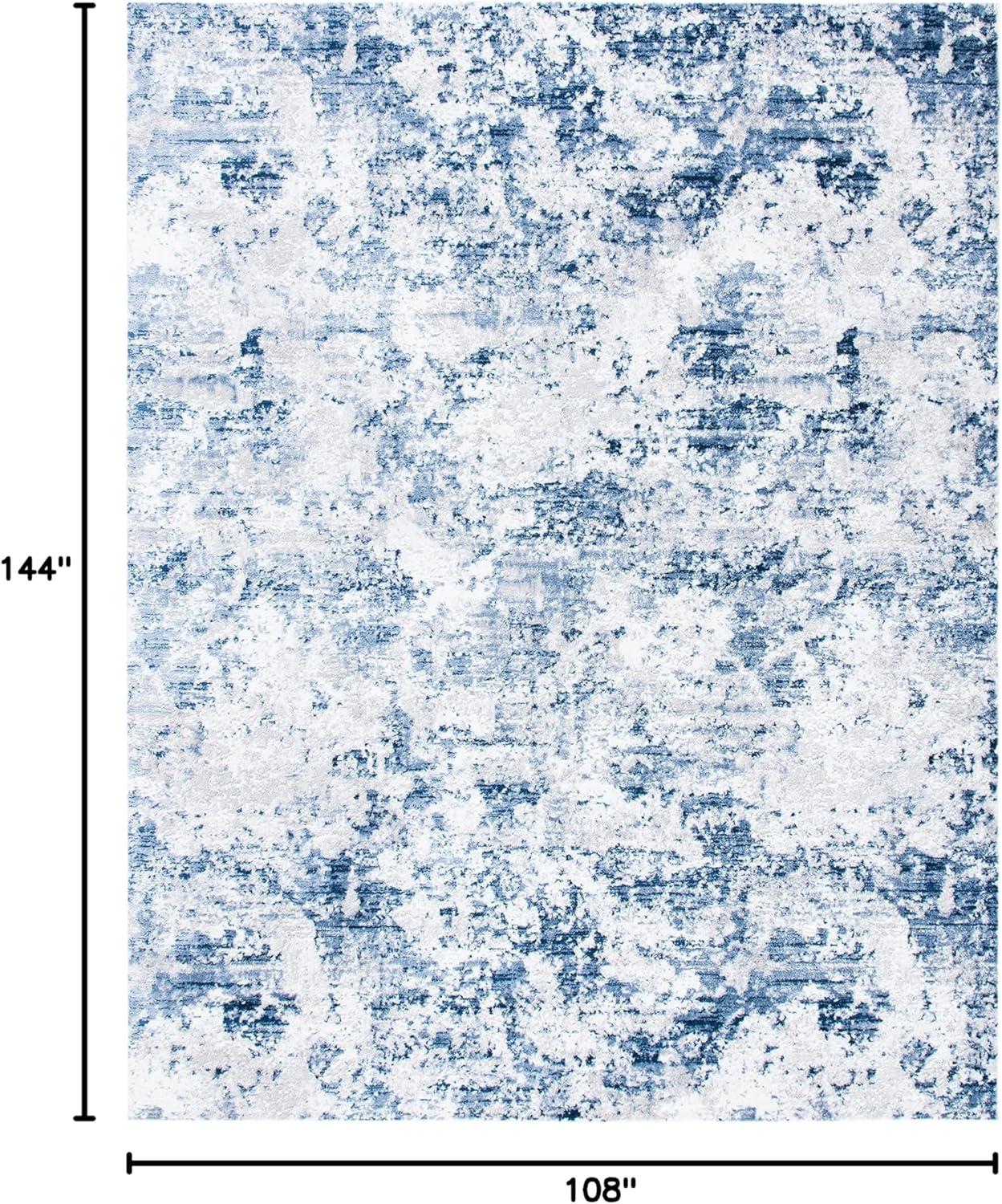 image:imageSAFAVIEH Area Rug 8x10 Amelia Collection Large Grey amp Ivory Modern Design NonShedding amp Easy Cleaning Ideal for Living Room Bedroom Office Dining Space ALA705GNavyGrey