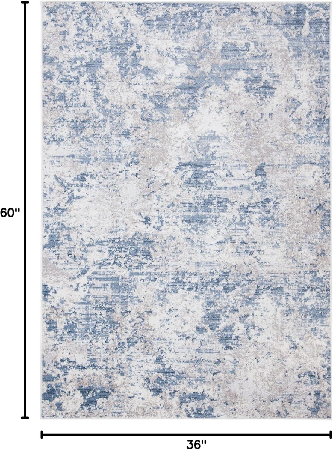 image:imageSAFAVIEH Area Rug 8x10 Amelia Collection Large Grey amp Ivory Modern Design NonShedding amp Easy Cleaning Ideal for Living Room Bedroom Office Dining Space ALA705GGreyBlue