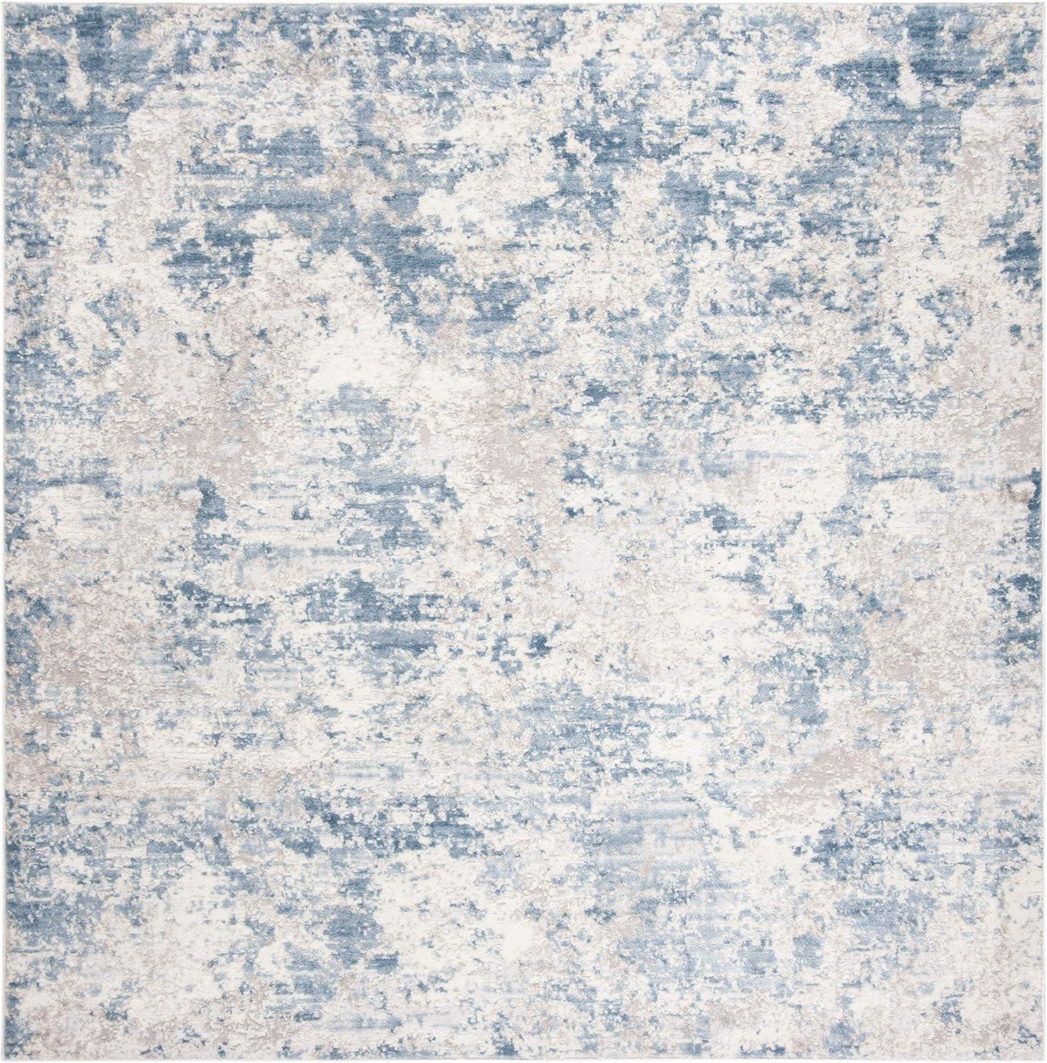 image:imageSAFAVIEH Area Rug 8x10 Amelia Collection Large Grey amp Ivory Modern Design NonShedding amp Easy Cleaning Ideal for Living Room Bedroom Office Dining Space ALA705GGreyBlue