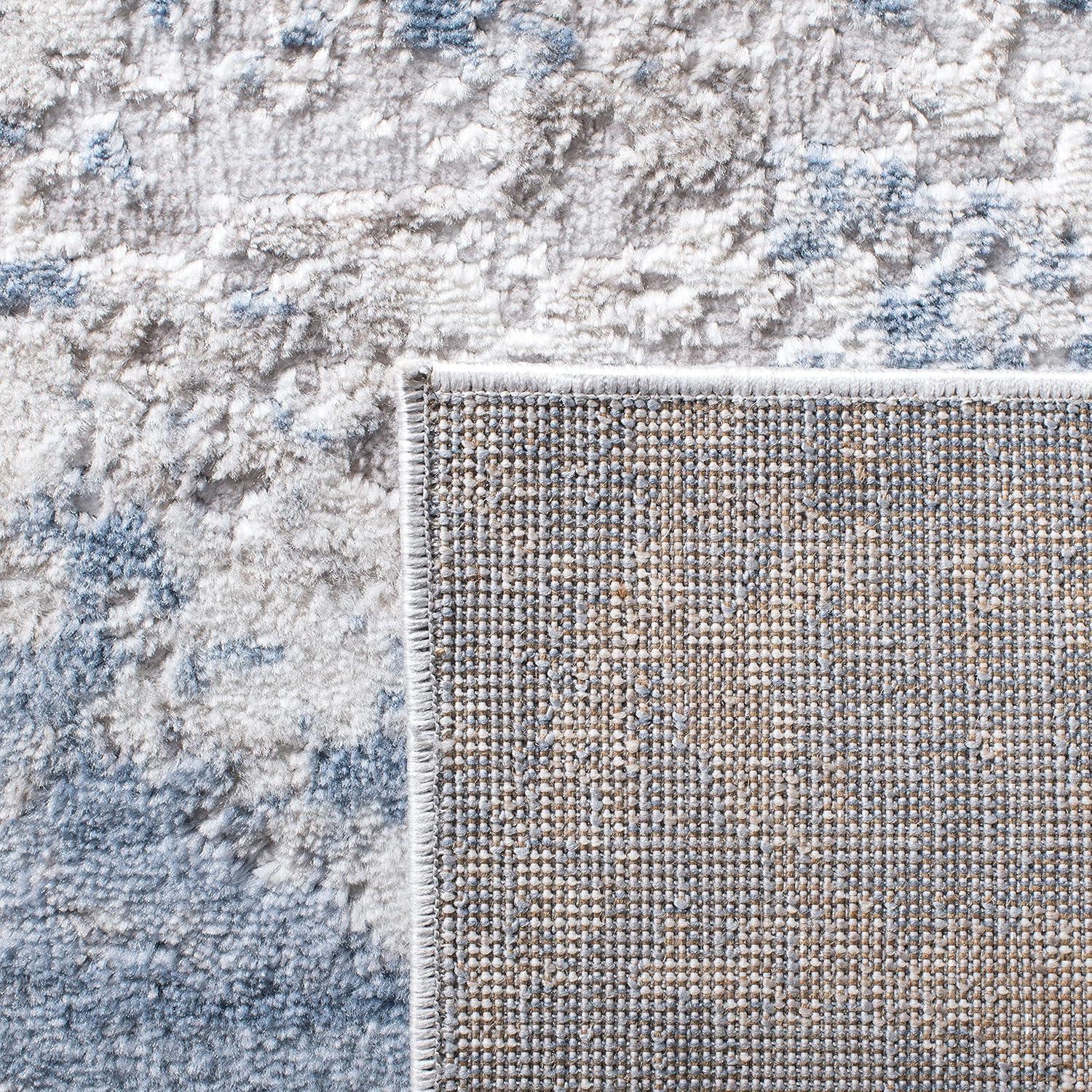 image:imageSAFAVIEH Area Rug 8x10 Amelia Collection Large Grey amp Ivory Modern Design NonShedding amp Easy Cleaning Ideal for Living Room Bedroom Office Dining Space ALA705GGreyBlue
