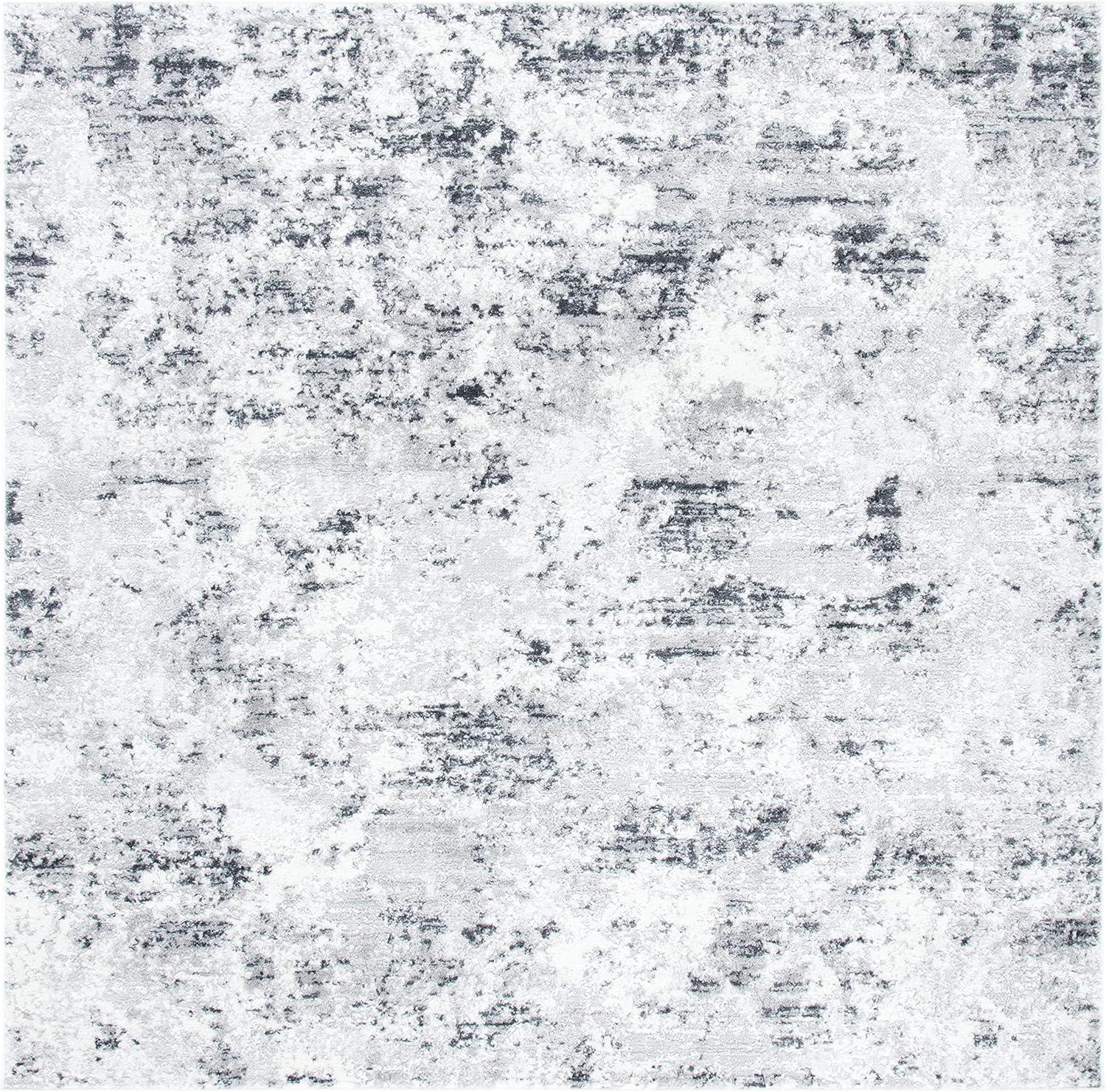 image:imageSAFAVIEH Area Rug 8x10 Amelia Collection Large Grey amp Ivory Modern Design NonShedding amp Easy Cleaning Ideal for Living Room Bedroom Office Dining Space ALA705GGreyIvory