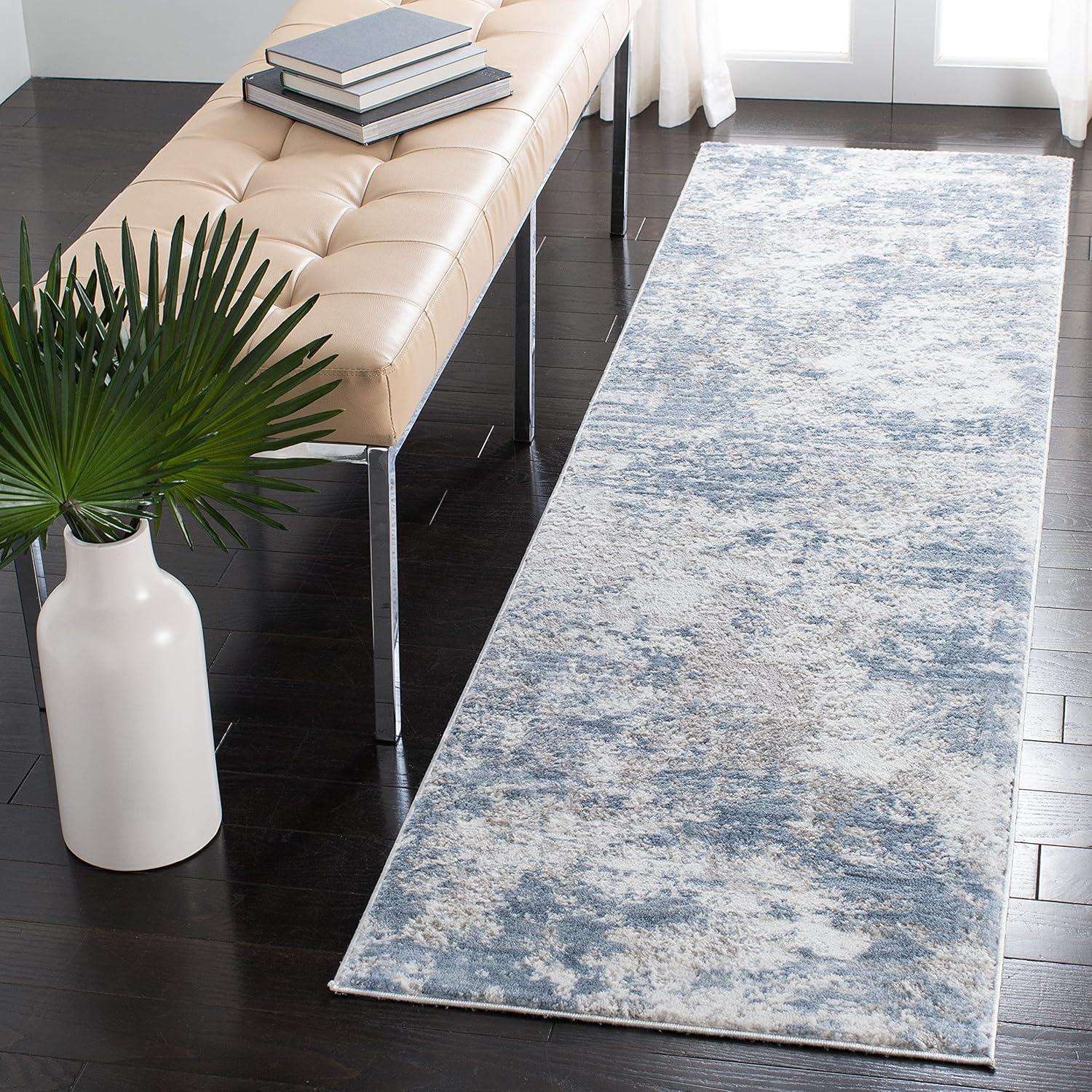 image:imageSAFAVIEH Area Rug 8x10 Amelia Collection Large Grey amp Ivory Modern Design NonShedding amp Easy Cleaning Ideal for Living Room Bedroom Office Dining Space ALA705GGreyIvory