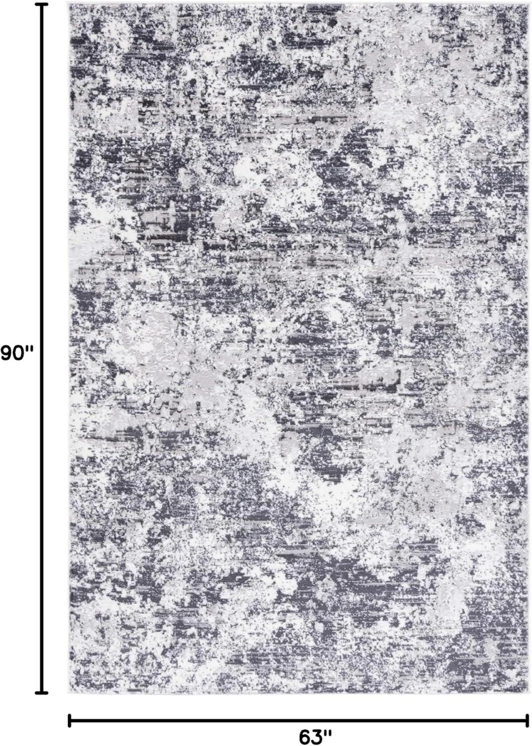 image:imageSAFAVIEH Area Rug 8x10 Amelia Collection Large Grey amp Ivory Modern Design NonShedding amp Easy Cleaning Ideal for Living Room Bedroom Office Dining Space ALA705GCharcoalIvory