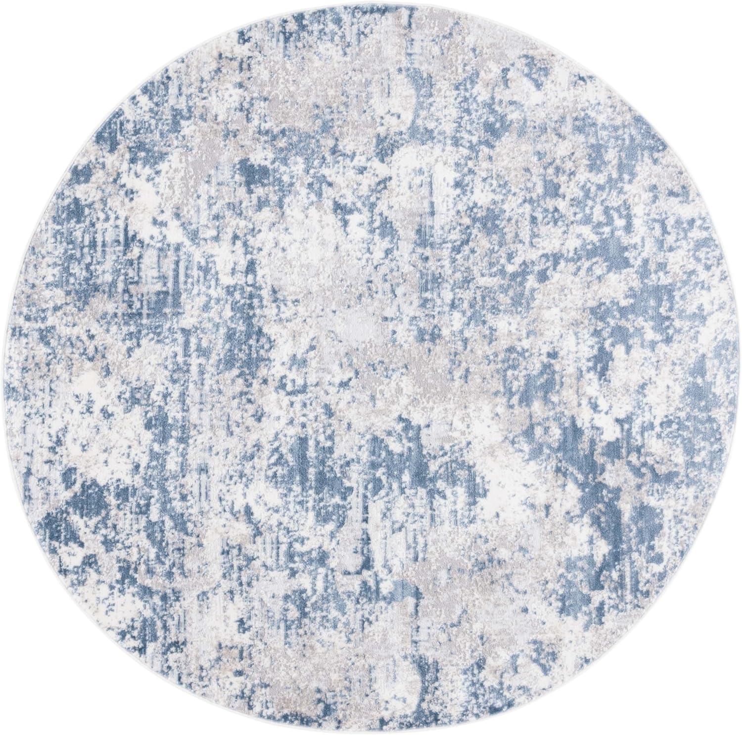 image:imageSAFAVIEH Area Rug 8x10 Amelia Collection Large Grey amp Ivory Modern Design NonShedding amp Easy Cleaning Ideal for Living Room Bedroom Office Dining Space ALA705GDark BlueGrey