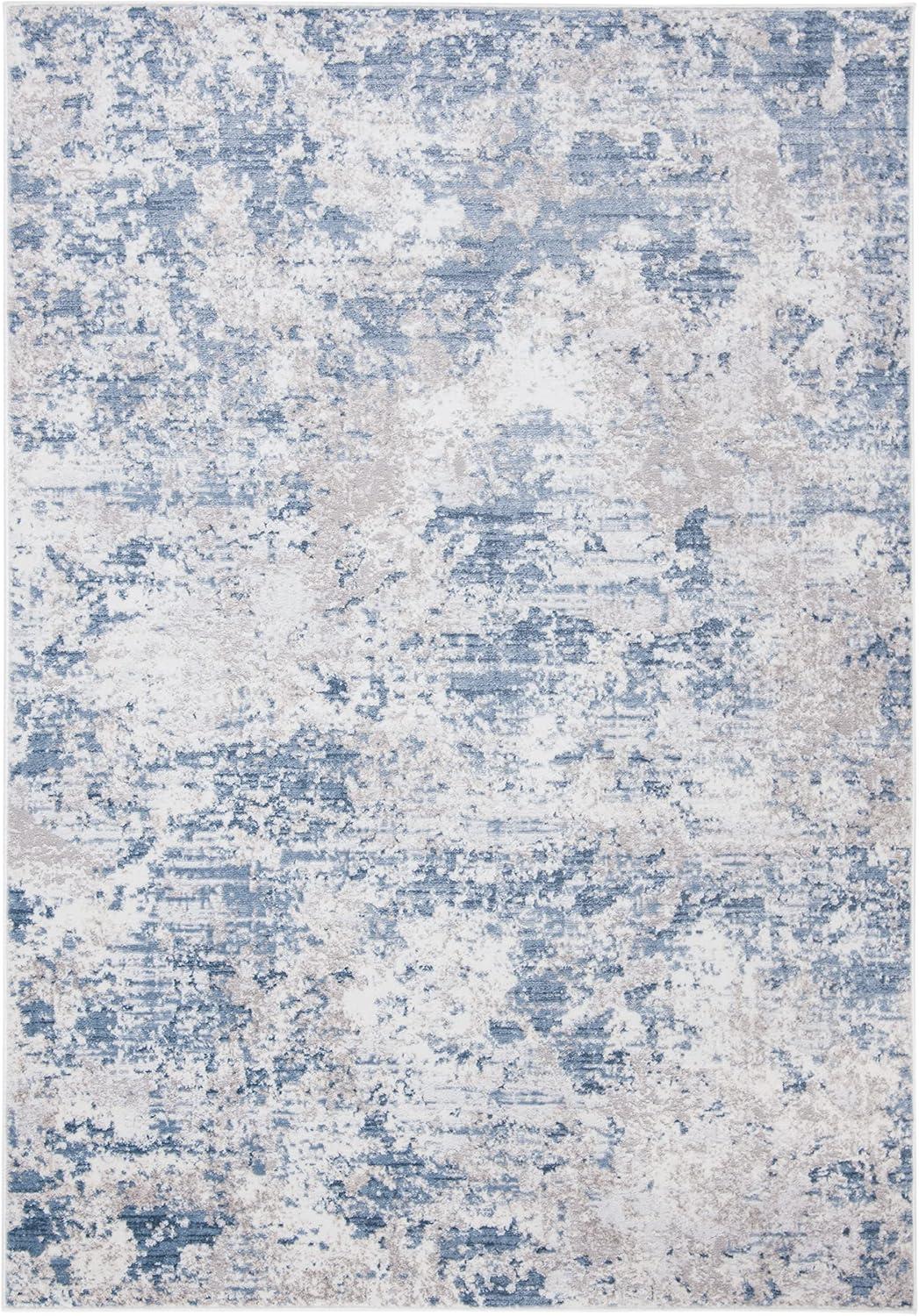 image:imageSAFAVIEH Area Rug 8x10 Amelia Collection Large Grey amp Ivory Modern Design NonShedding amp Easy Cleaning Ideal for Living Room Bedroom Office Dining Space ALA705GGreyBlue